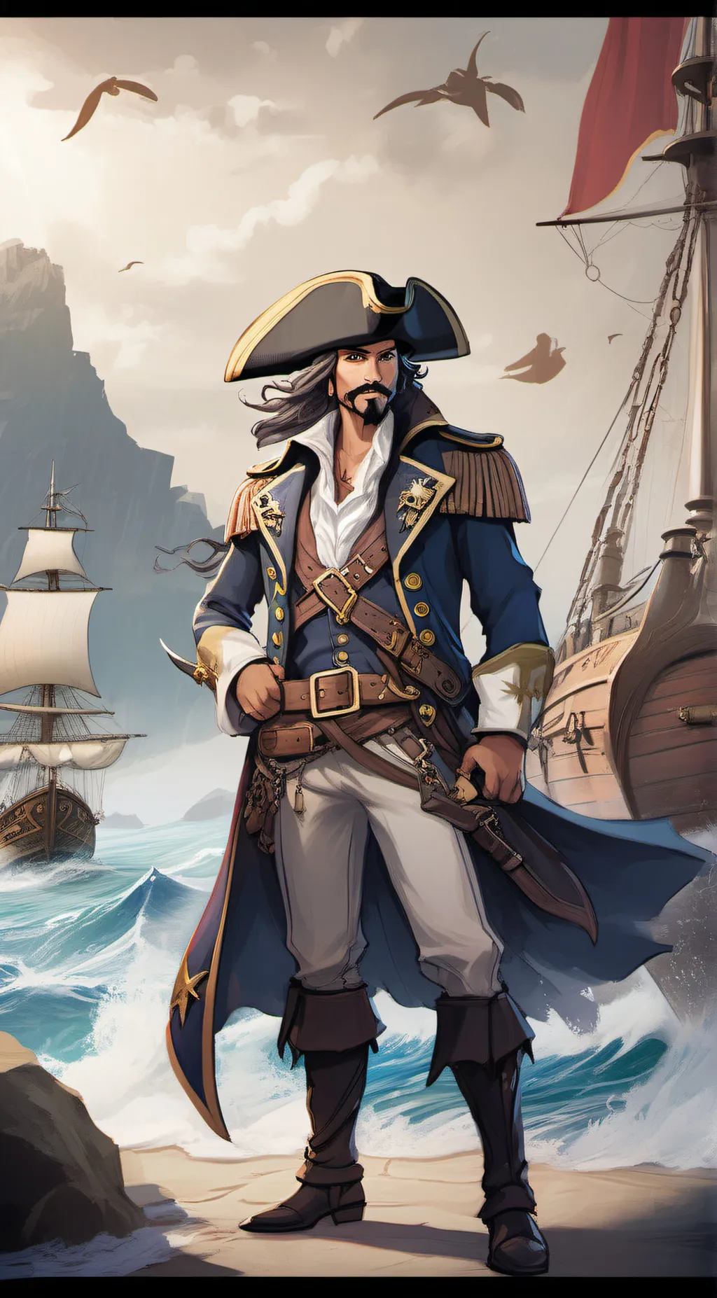 ai character: Captain Avery background