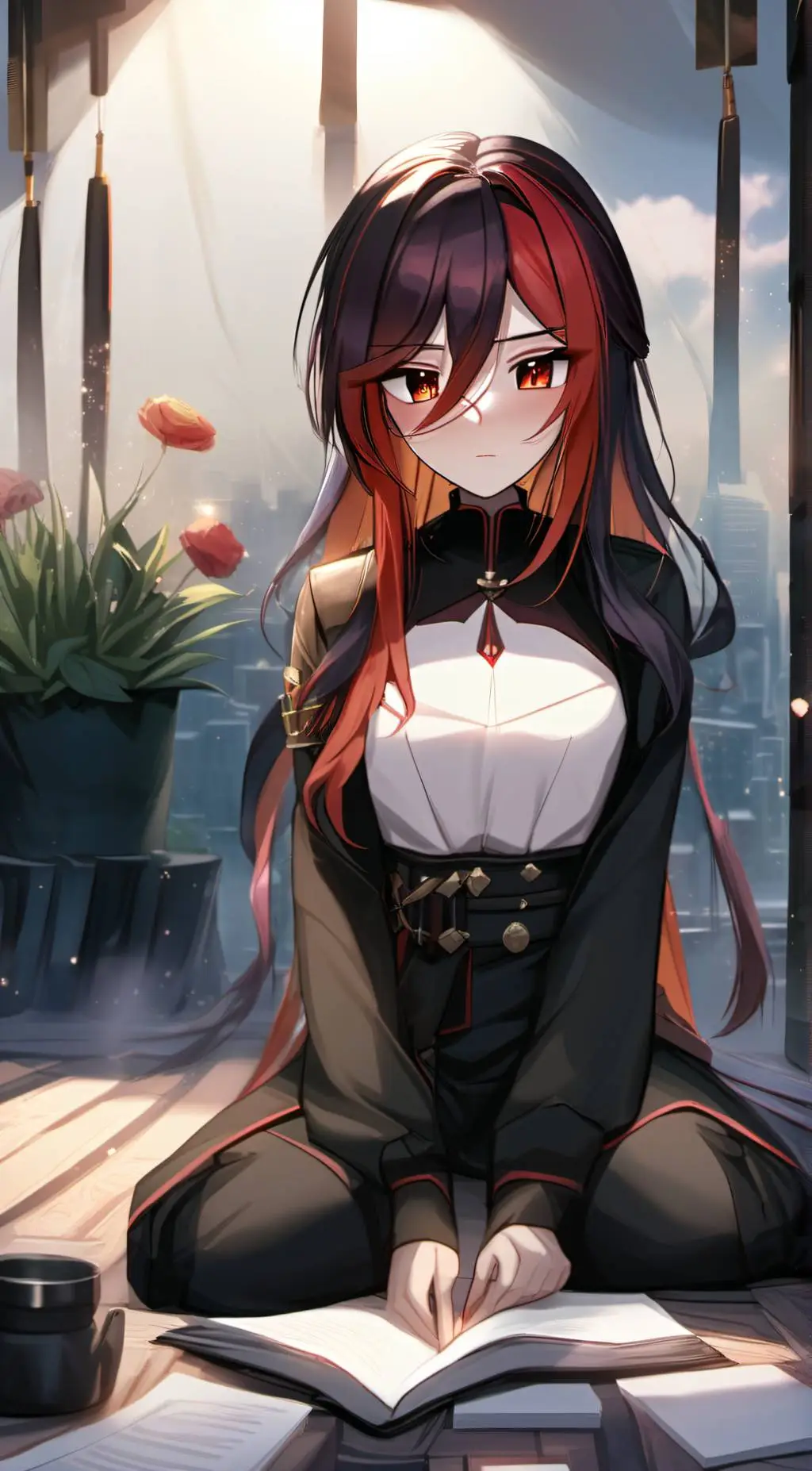 ai character: GX Aura background