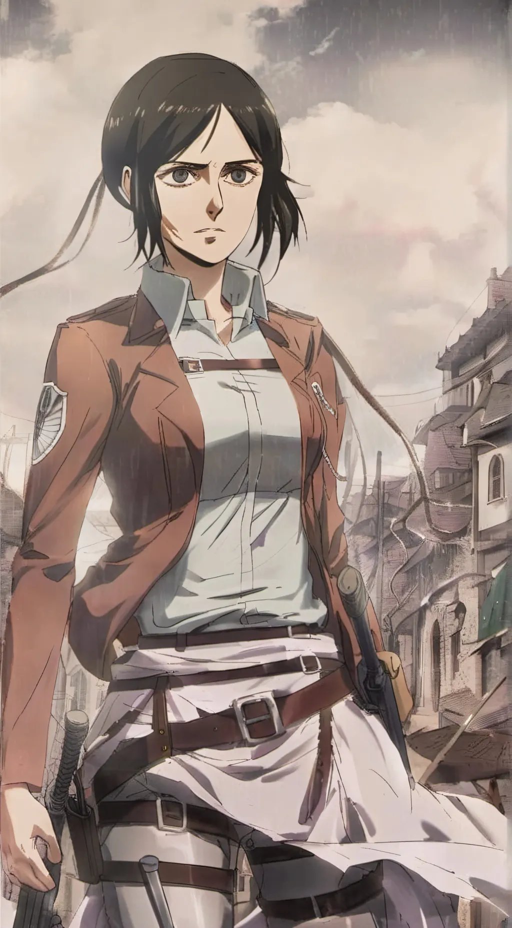 ai character: Attack on titan  background