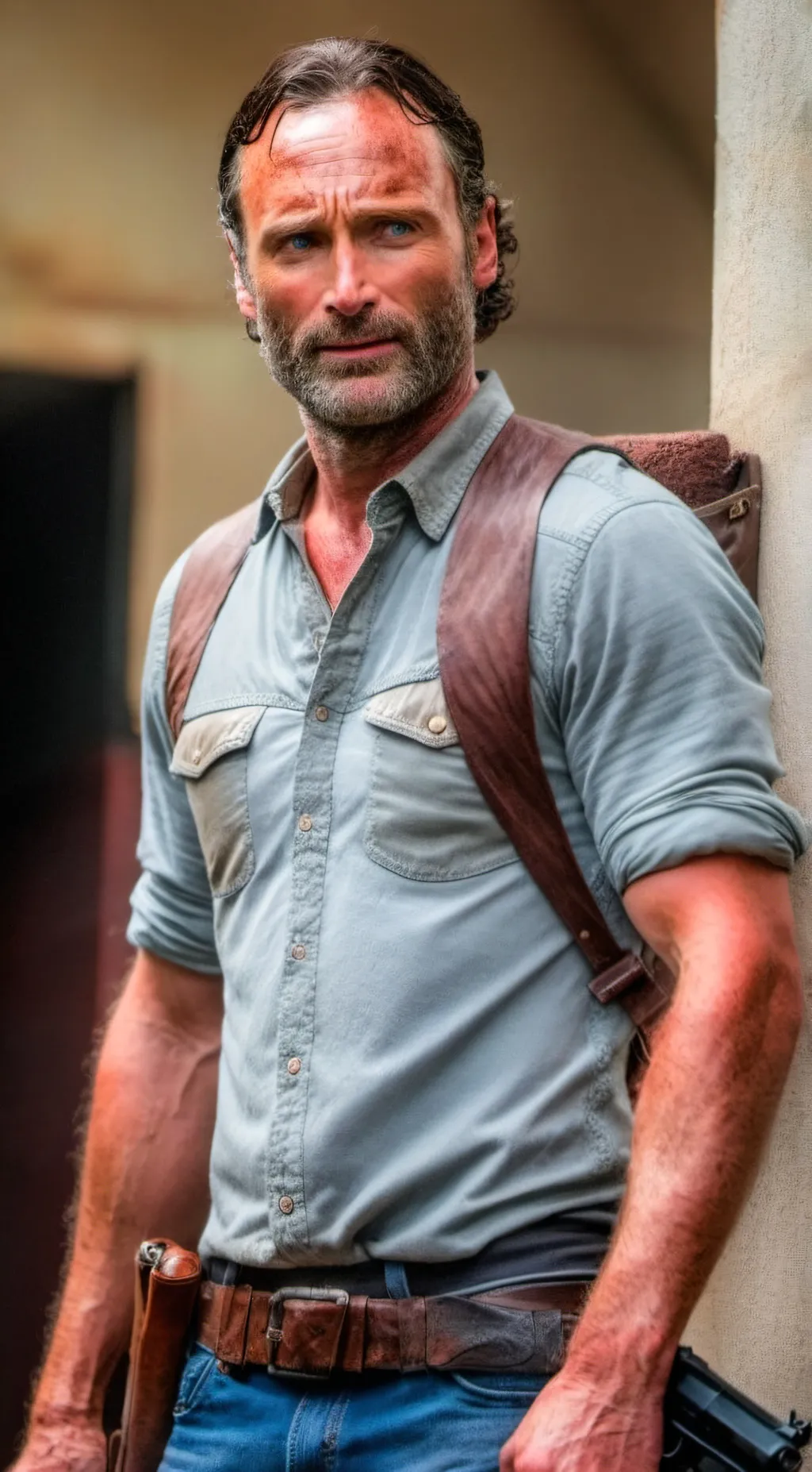 ai character: Rick grimes  background