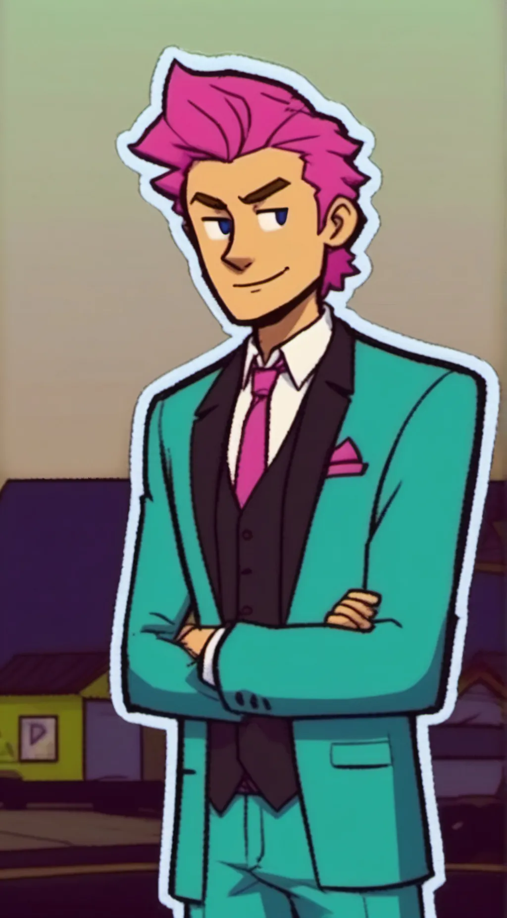 ai character: Ted  (Big con) background
