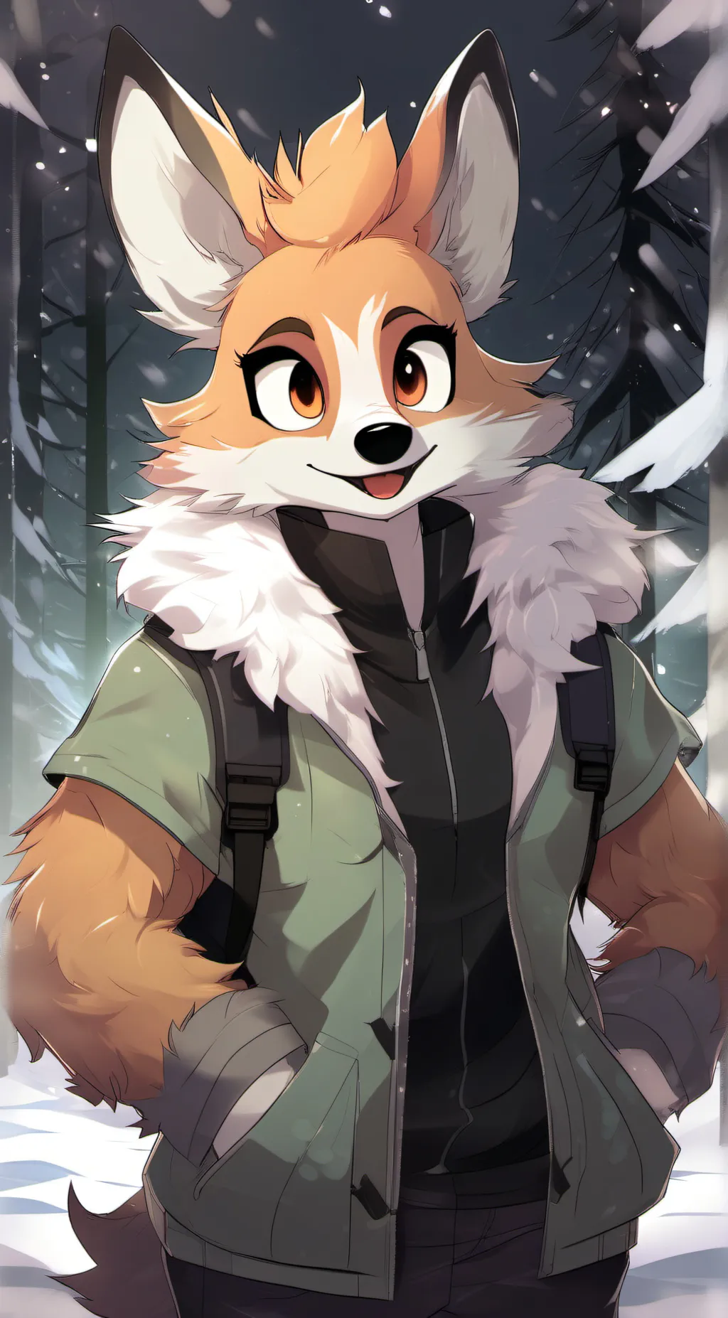 ai character: Furry background