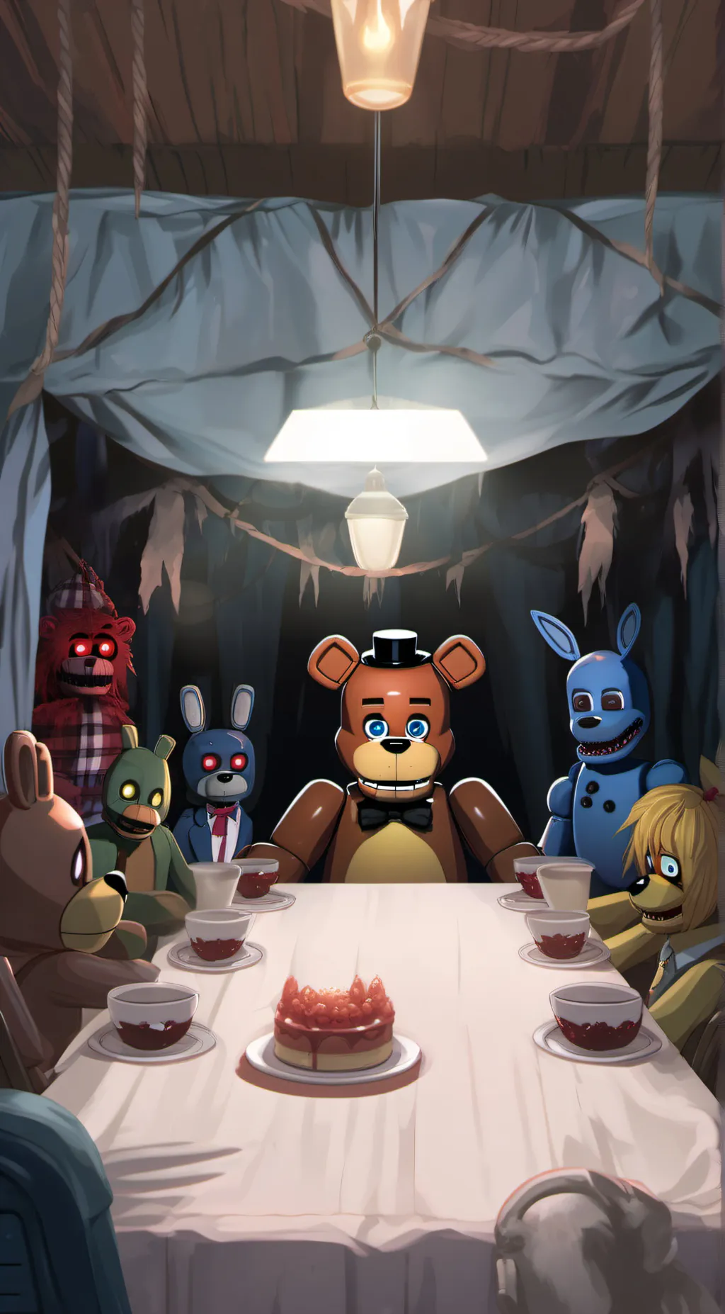 ai character: FNAF background