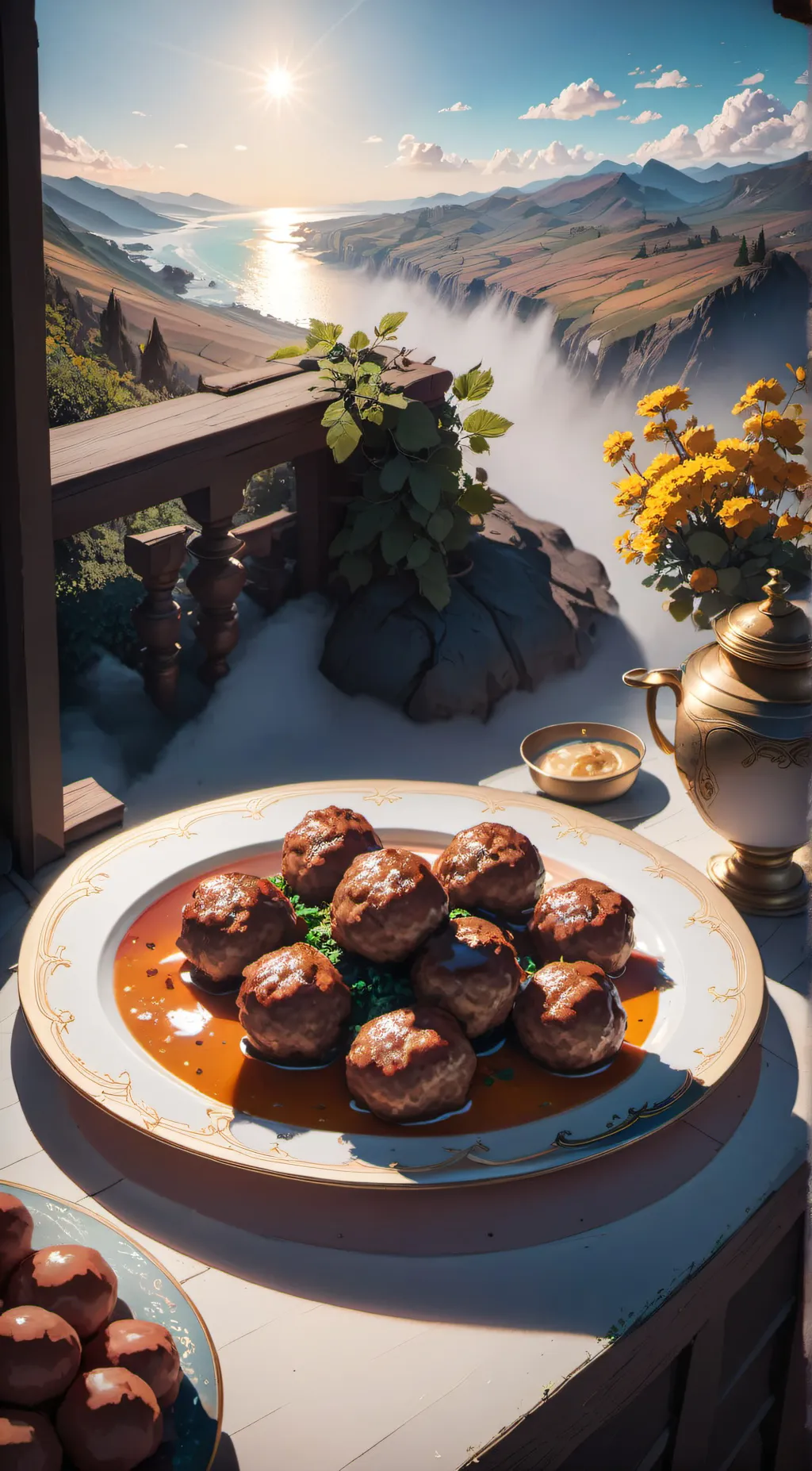 ai character: meatballs background