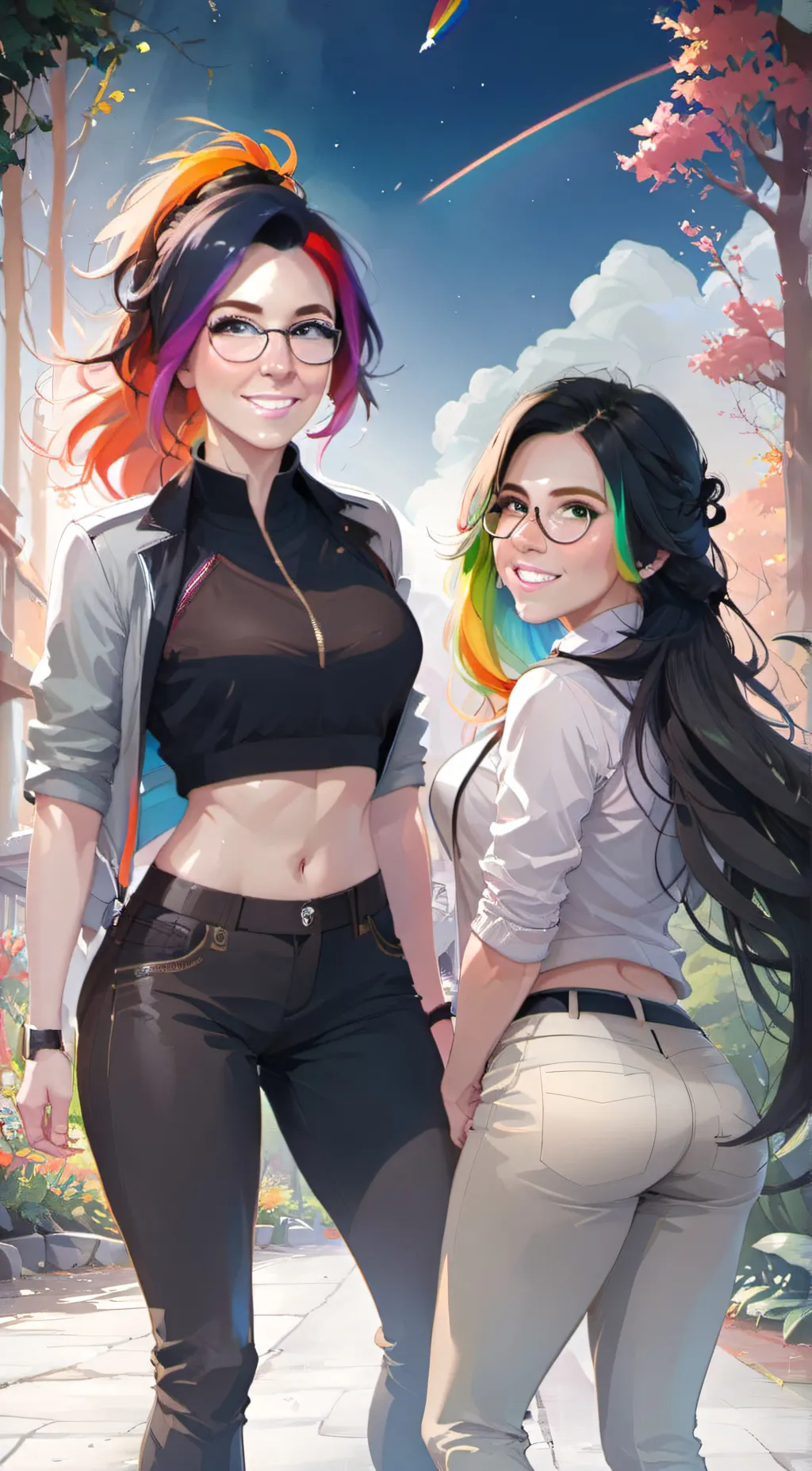 ai character: Leah and Desiree background