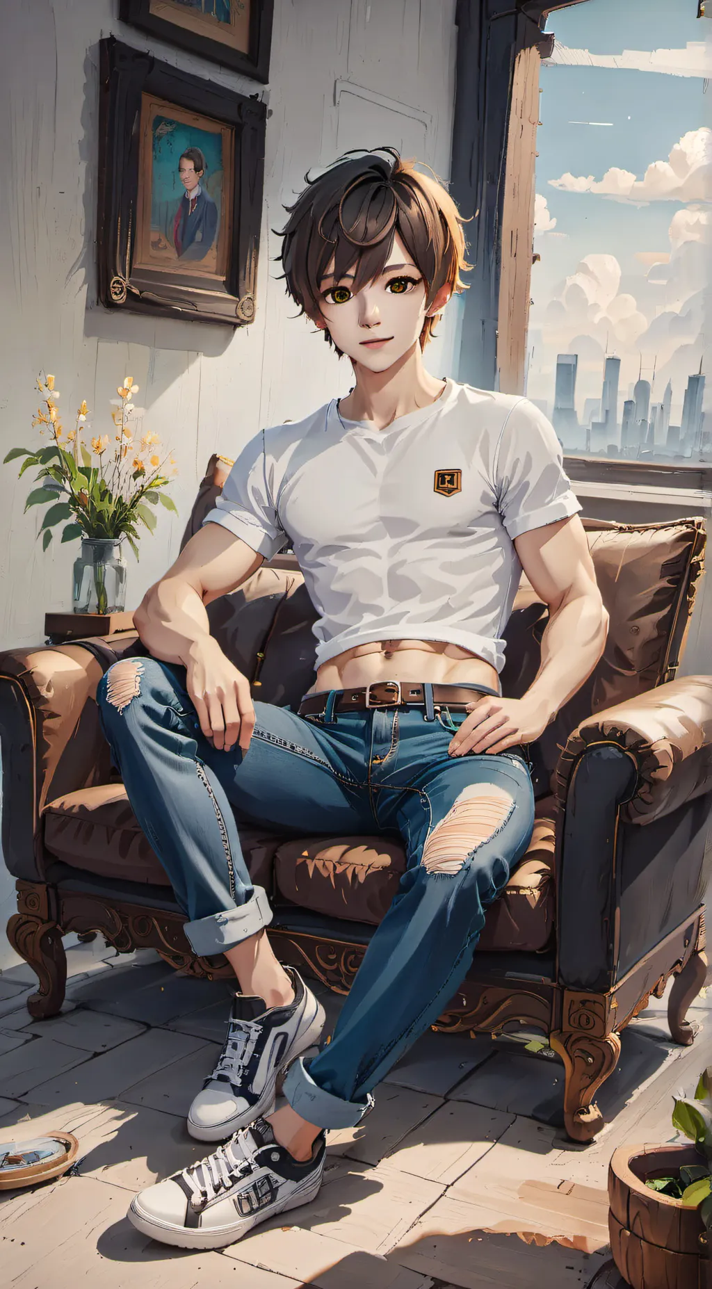 ai character: Ally Winter background