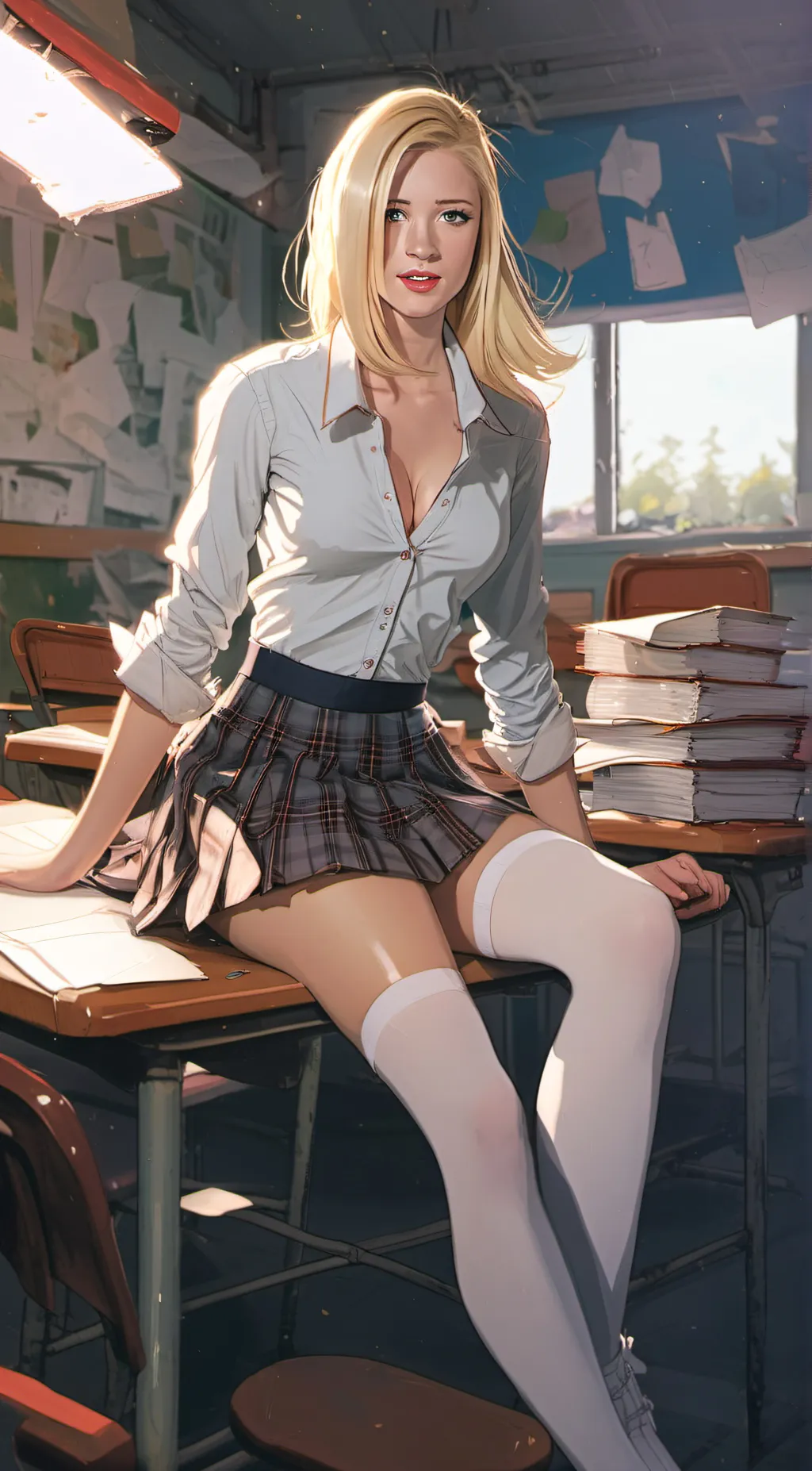 ai character: Bailey Wood background