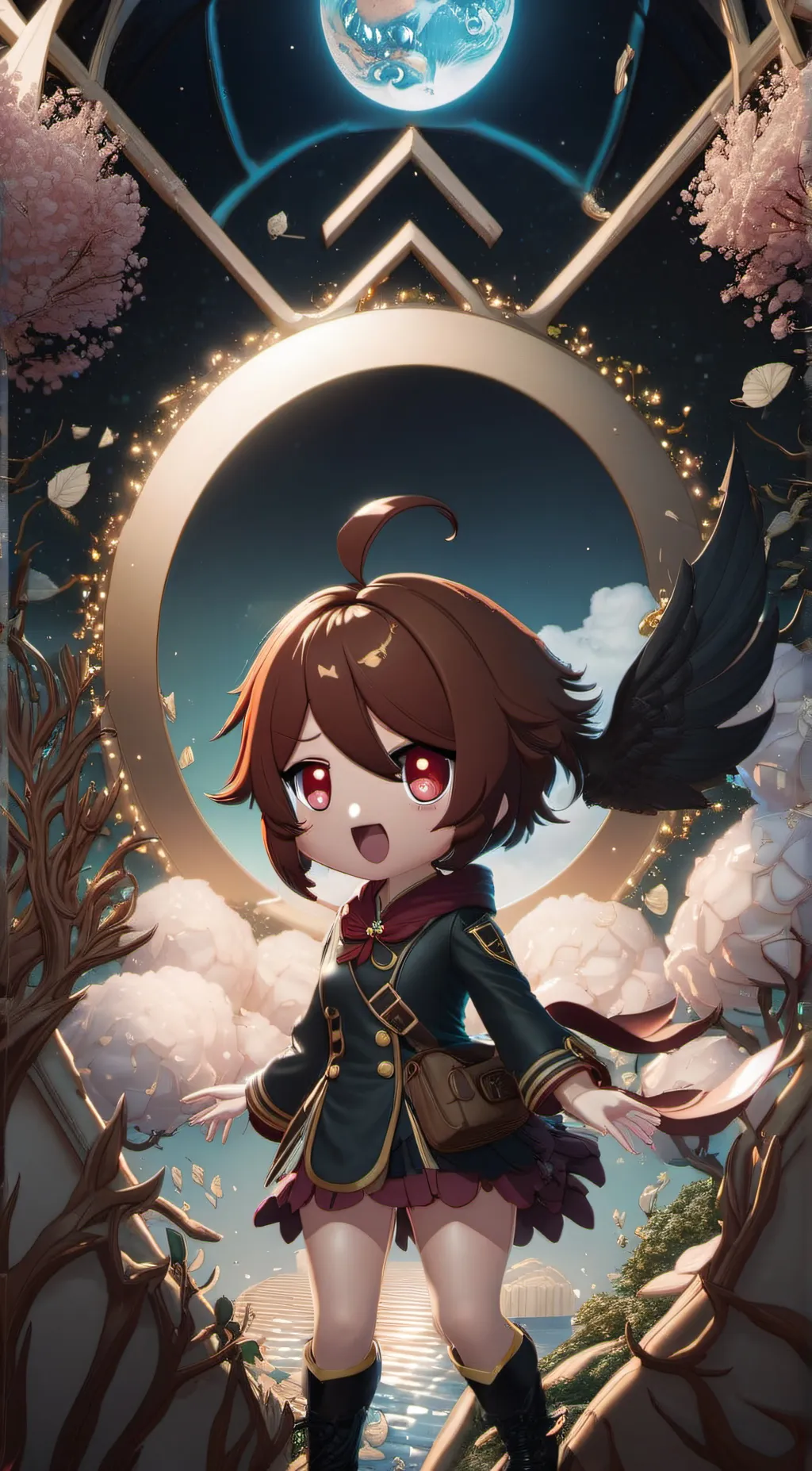 ai character: amber  background