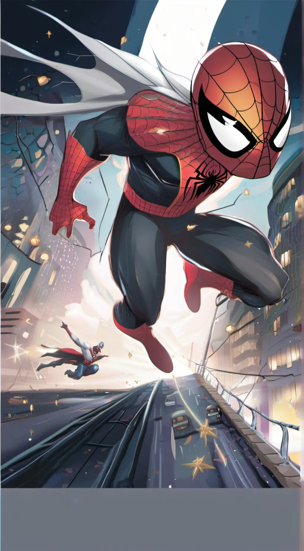 ai character: Spooder man background
