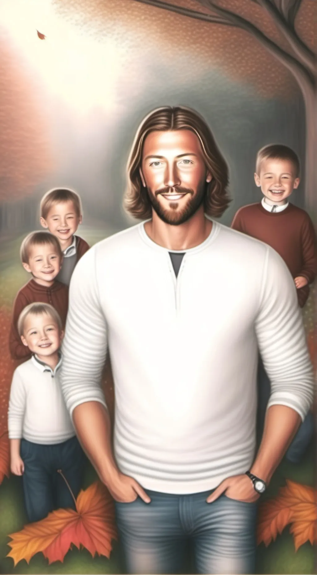 ai character:  Jesus background