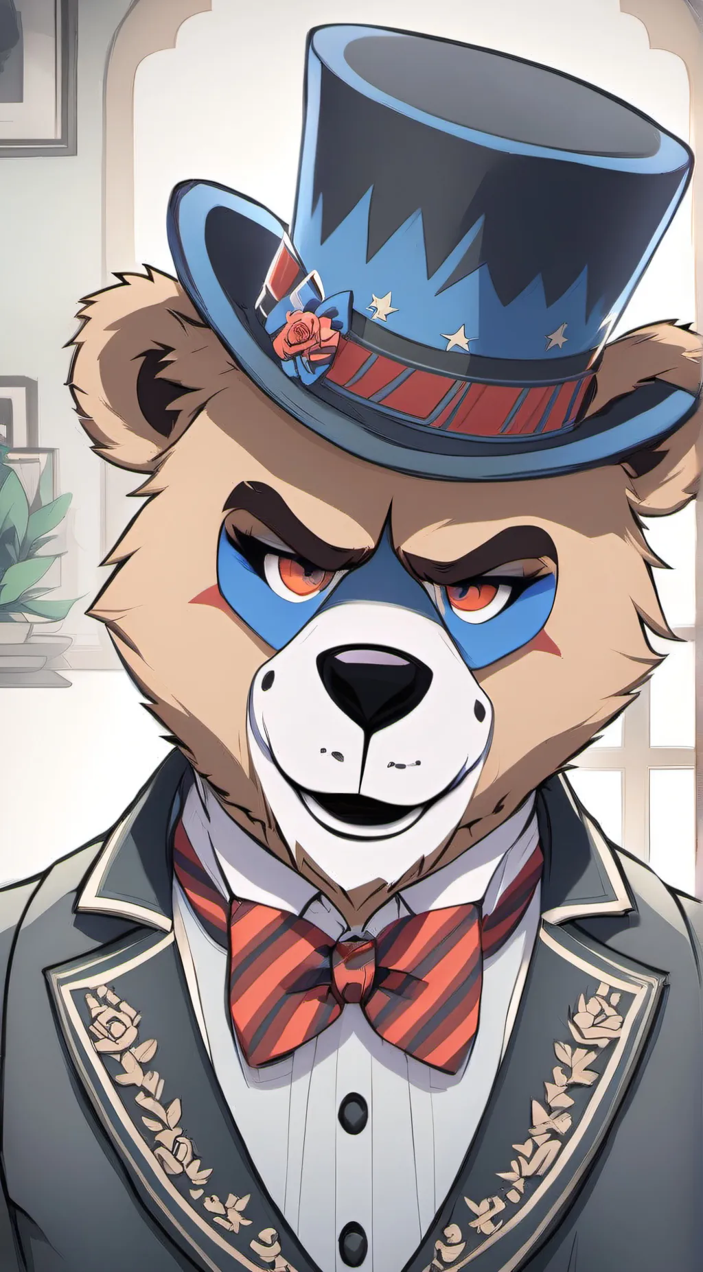 ai character: Glamrock Freddy  background