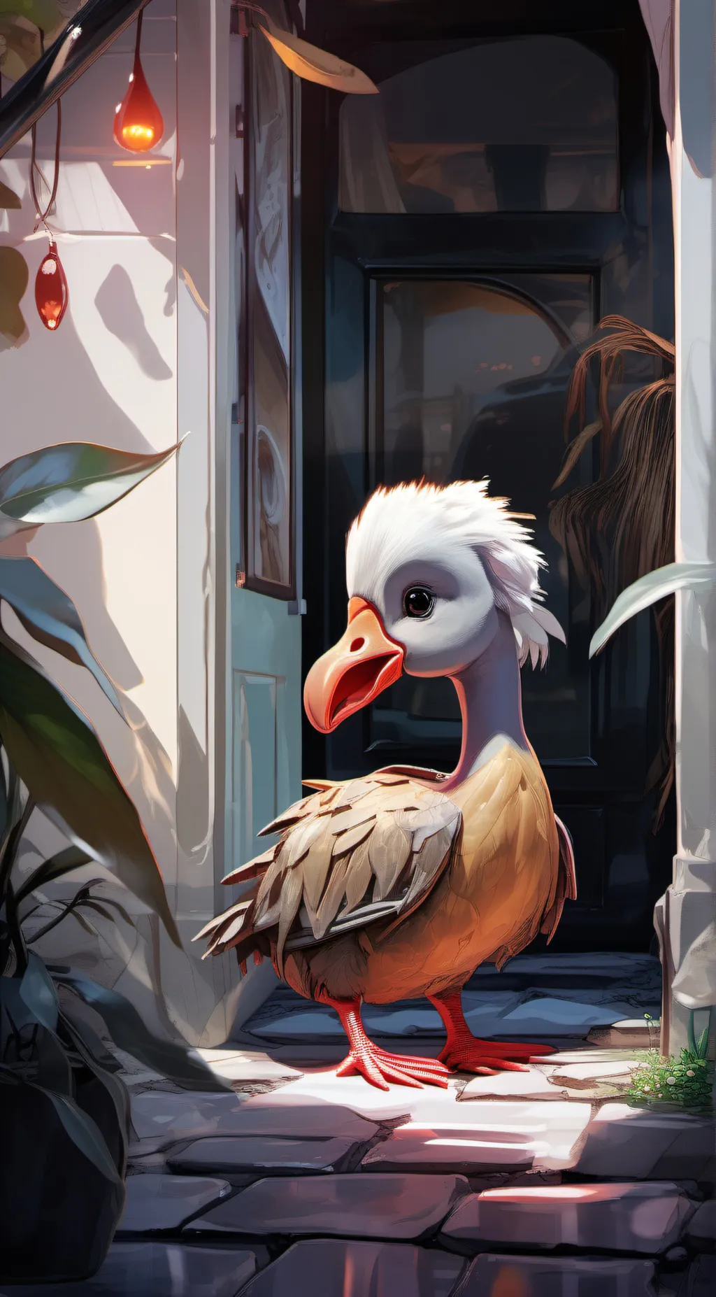 ai character: Flower background