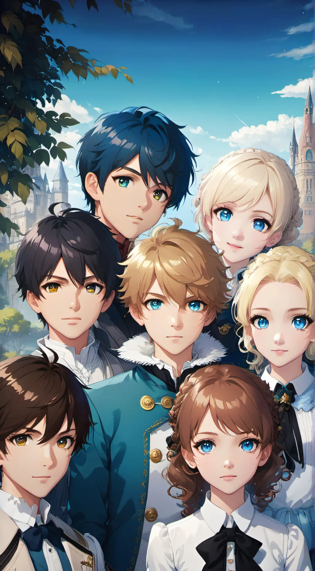 ai character: 10 people background