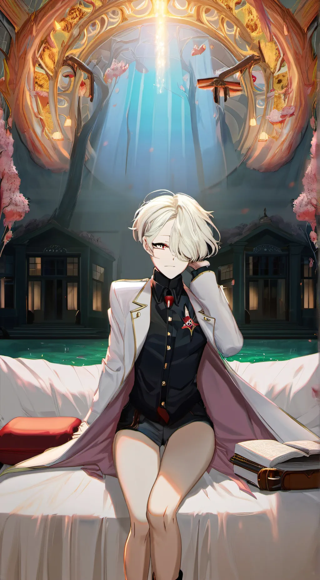 ai character: Akira  background