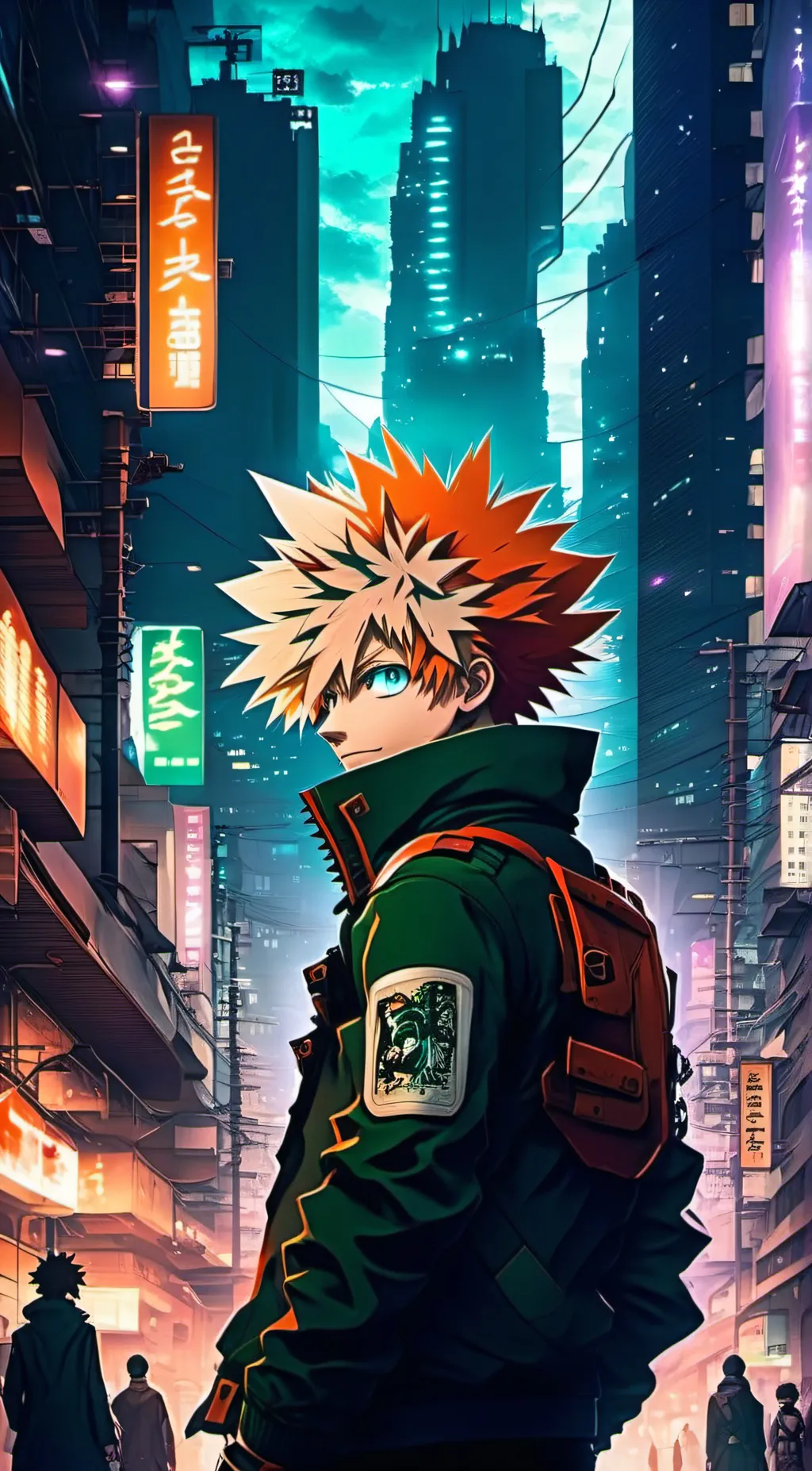 ai character: (no quirk) Katsuki background