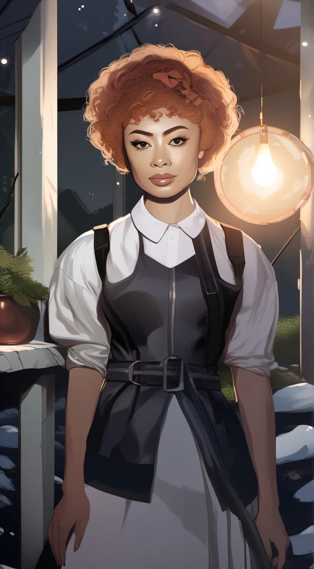ai character: Ice spice background