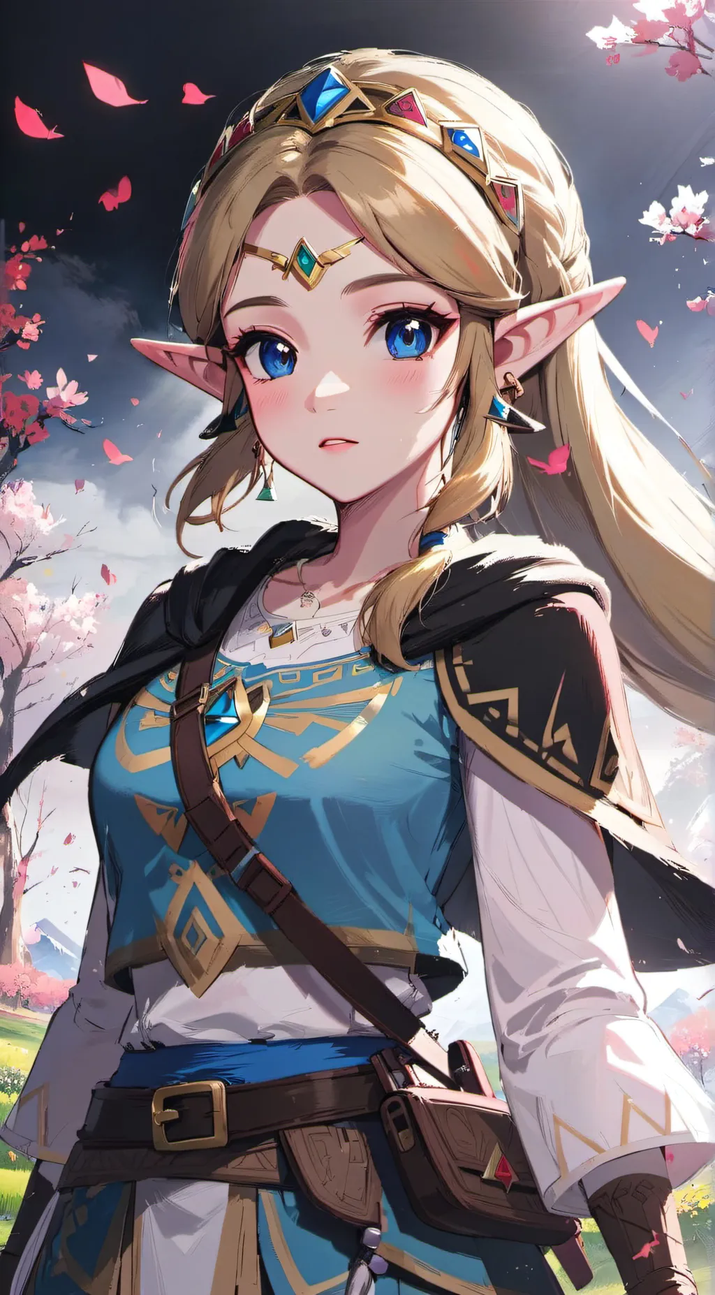 ai character: Zelda  background