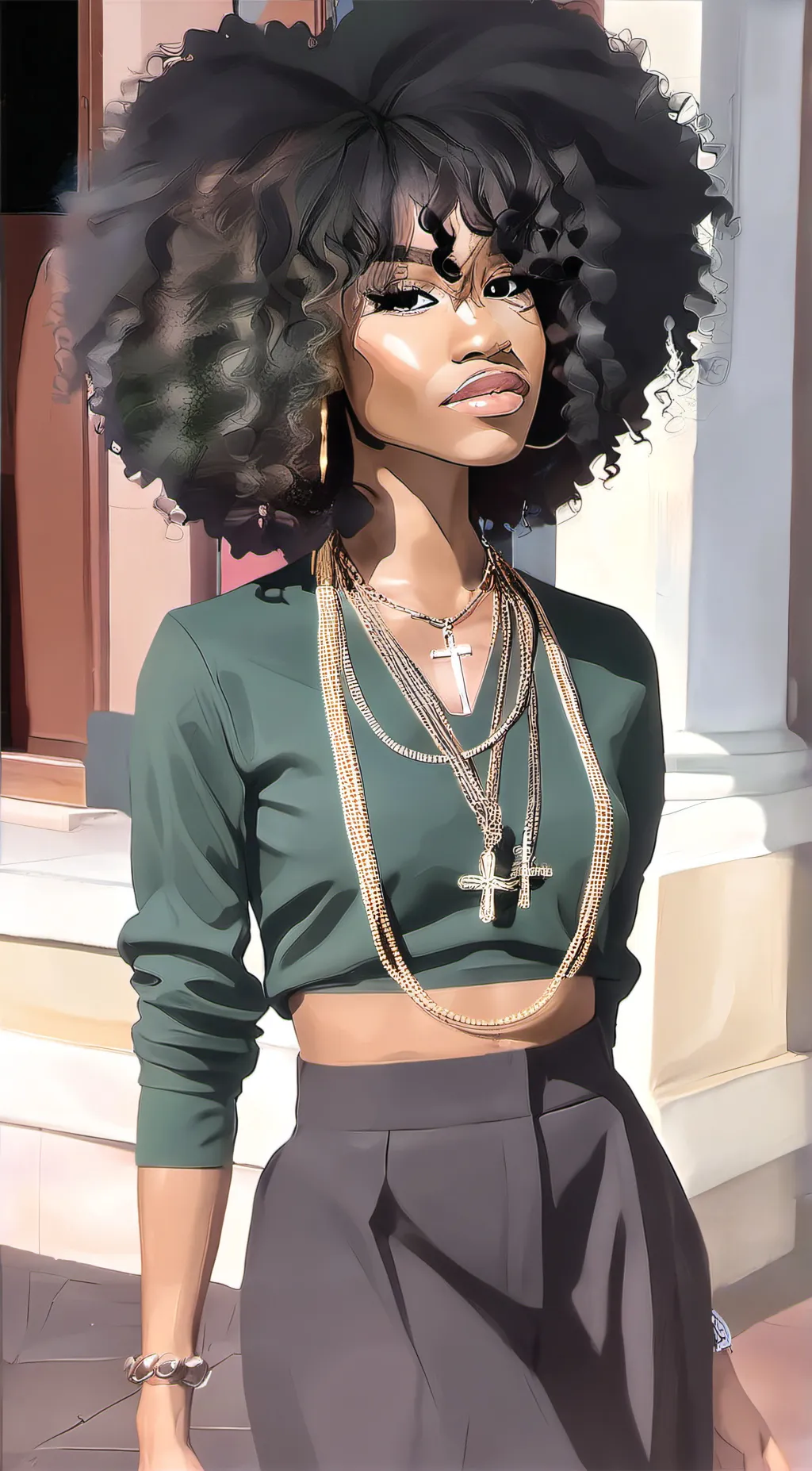 ai character: Leah background