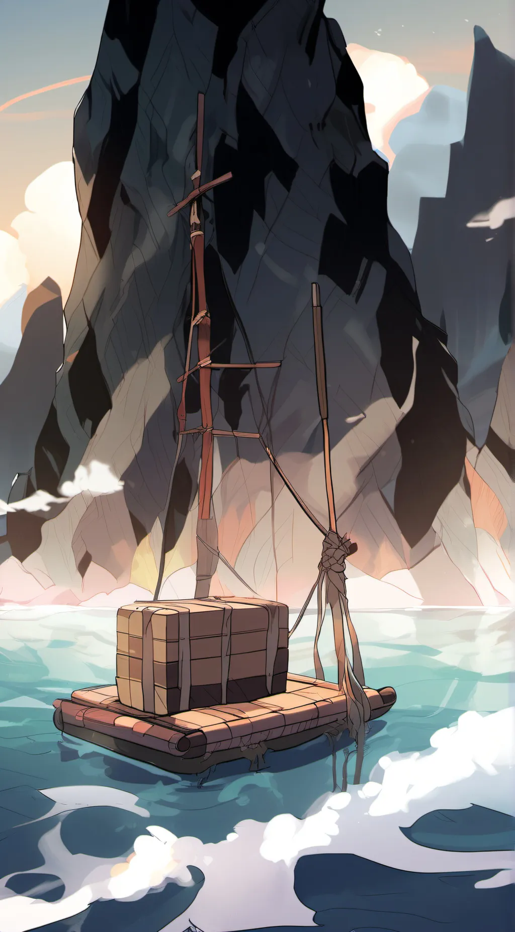 ai character: Raft survival background