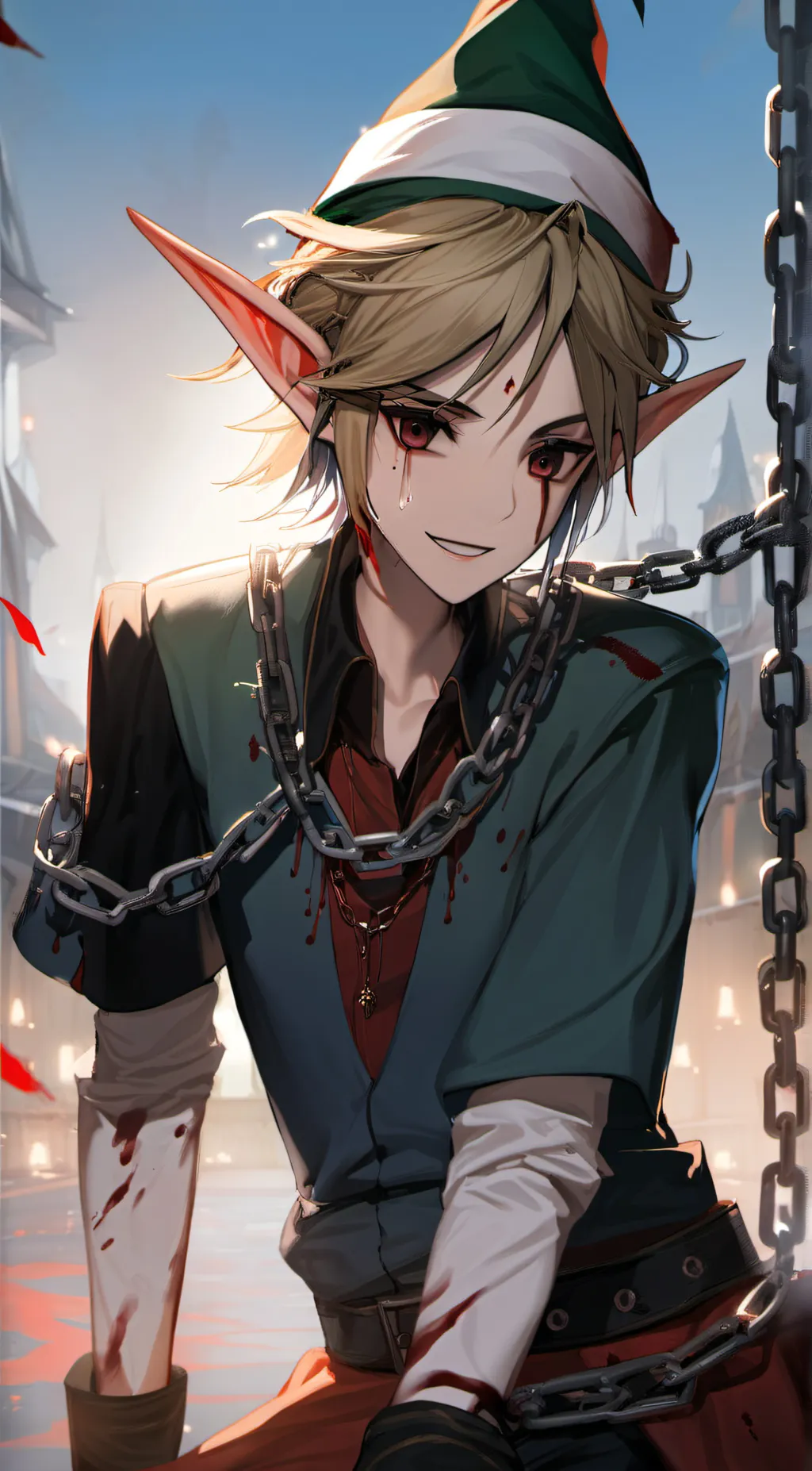 ai character: Ben Drowned  background