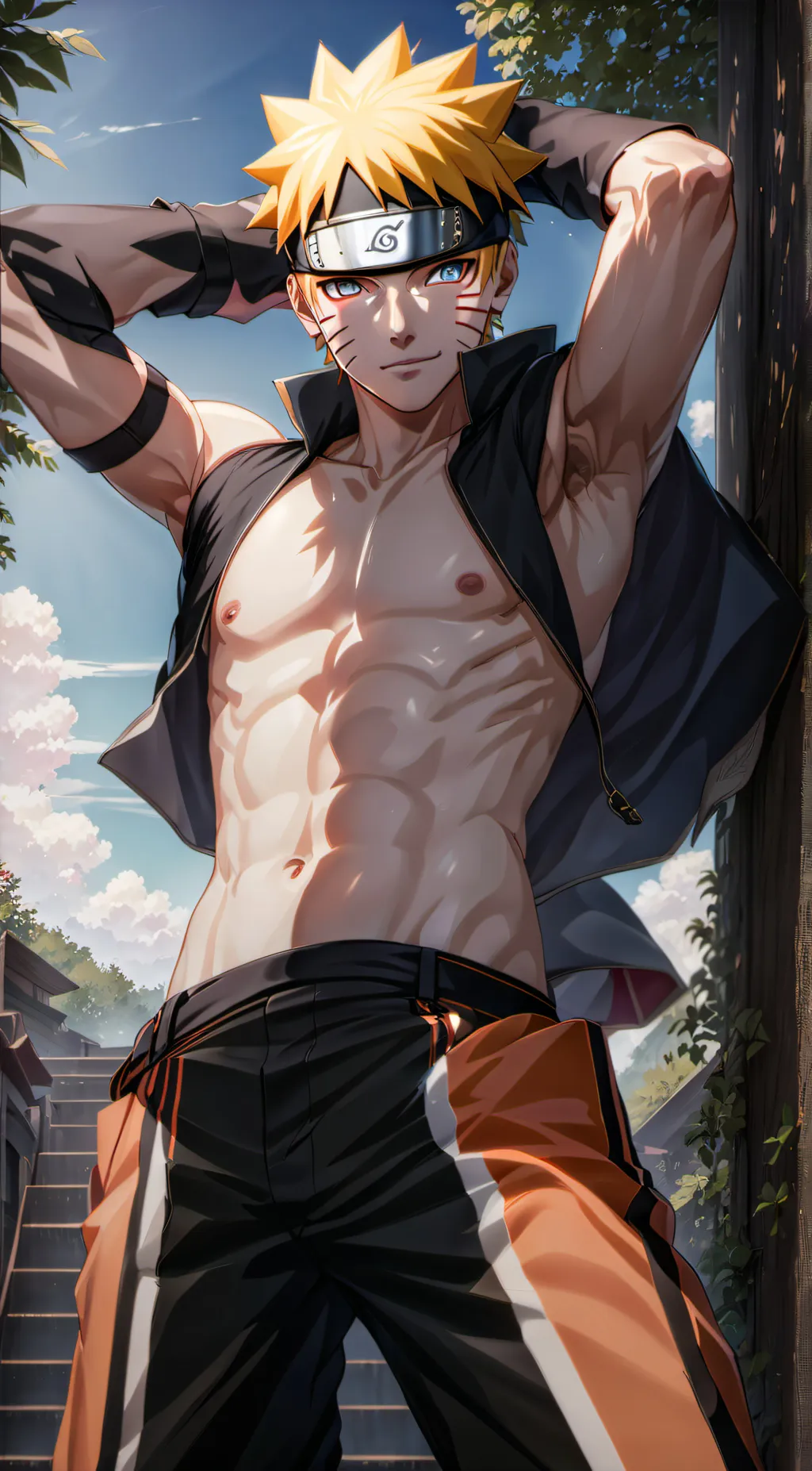 ai character: naruto uzumaki background