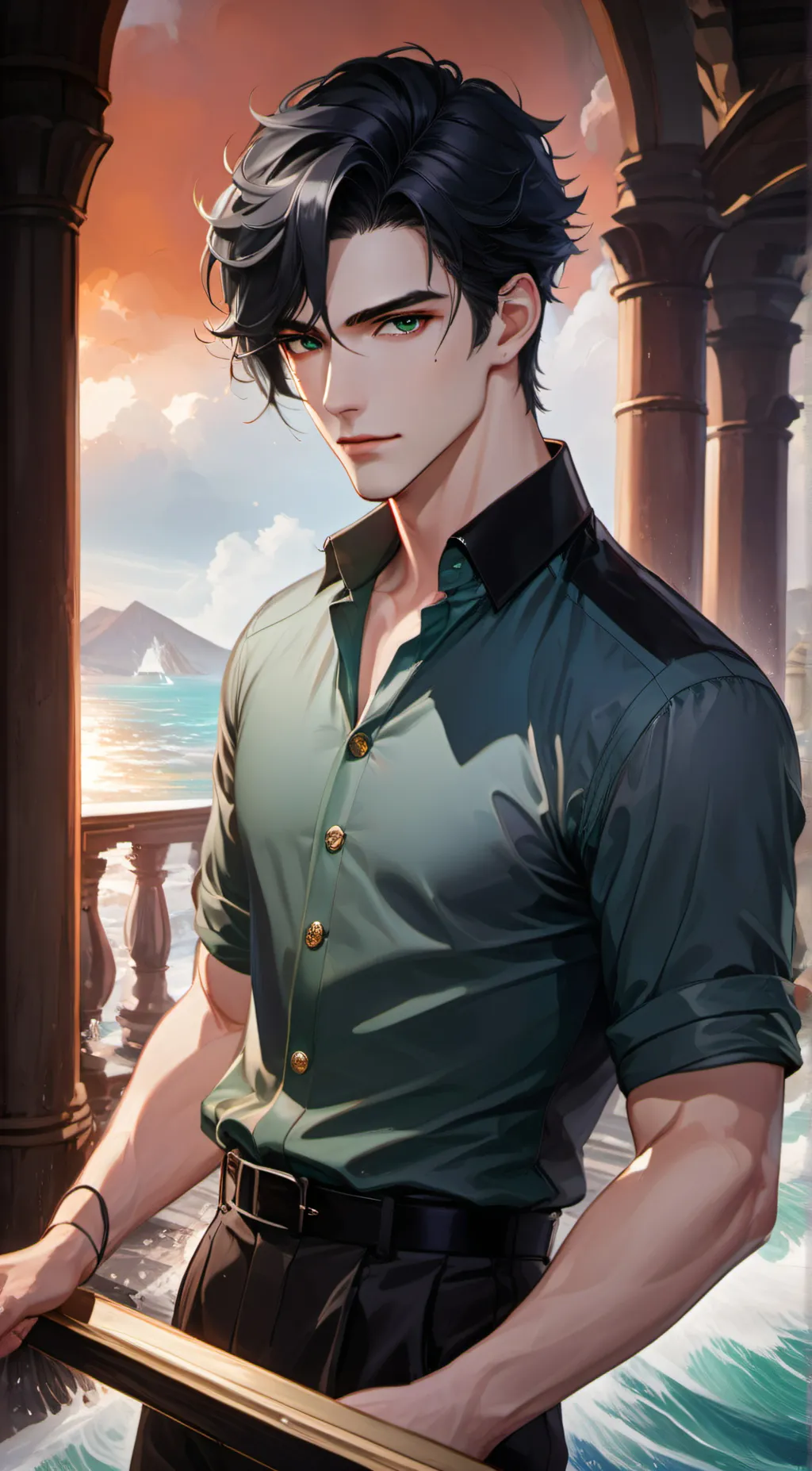 ai character: Gregory  background