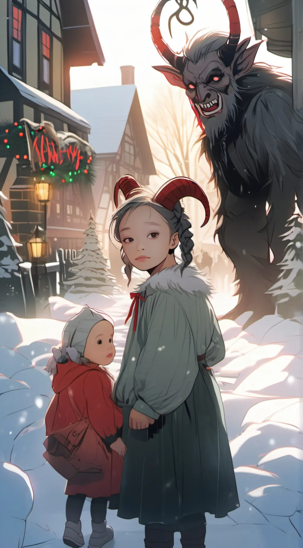 ai character: Krampus background
