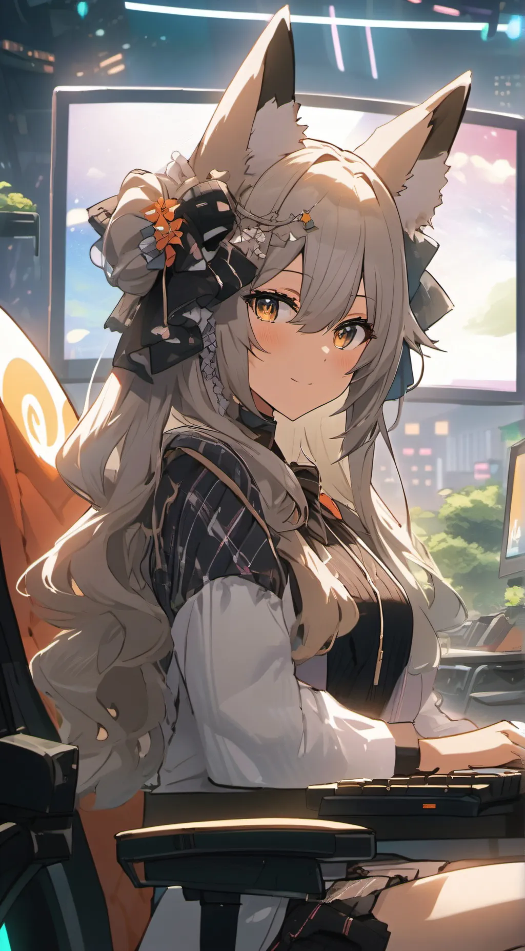 ai character: Hikari background