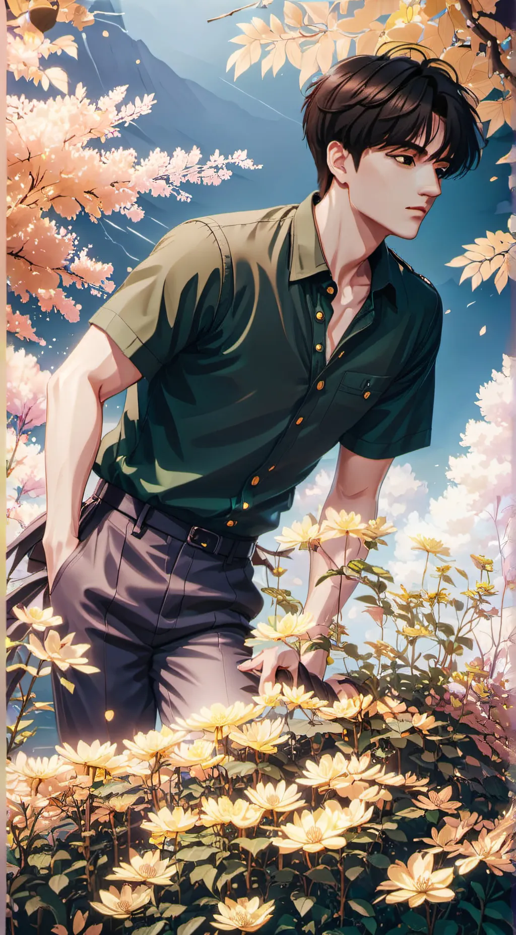 ai character: ♡><james><♡ background