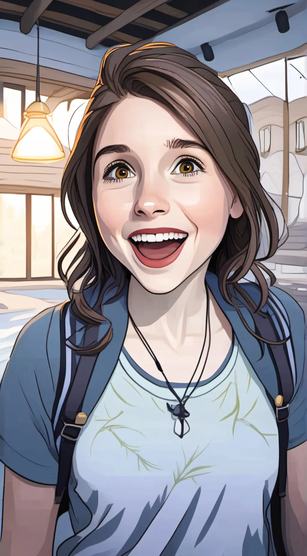 ai character: Addy  background