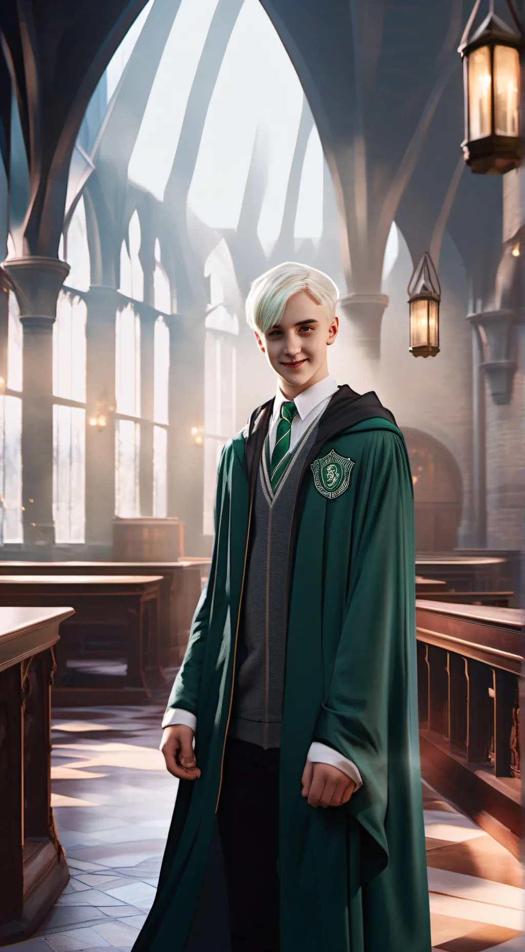 ai character: Draco Malfoy  background