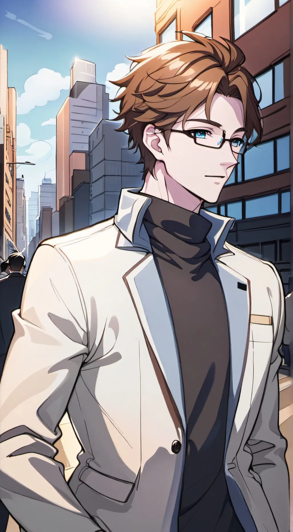 ai character: 😔 background