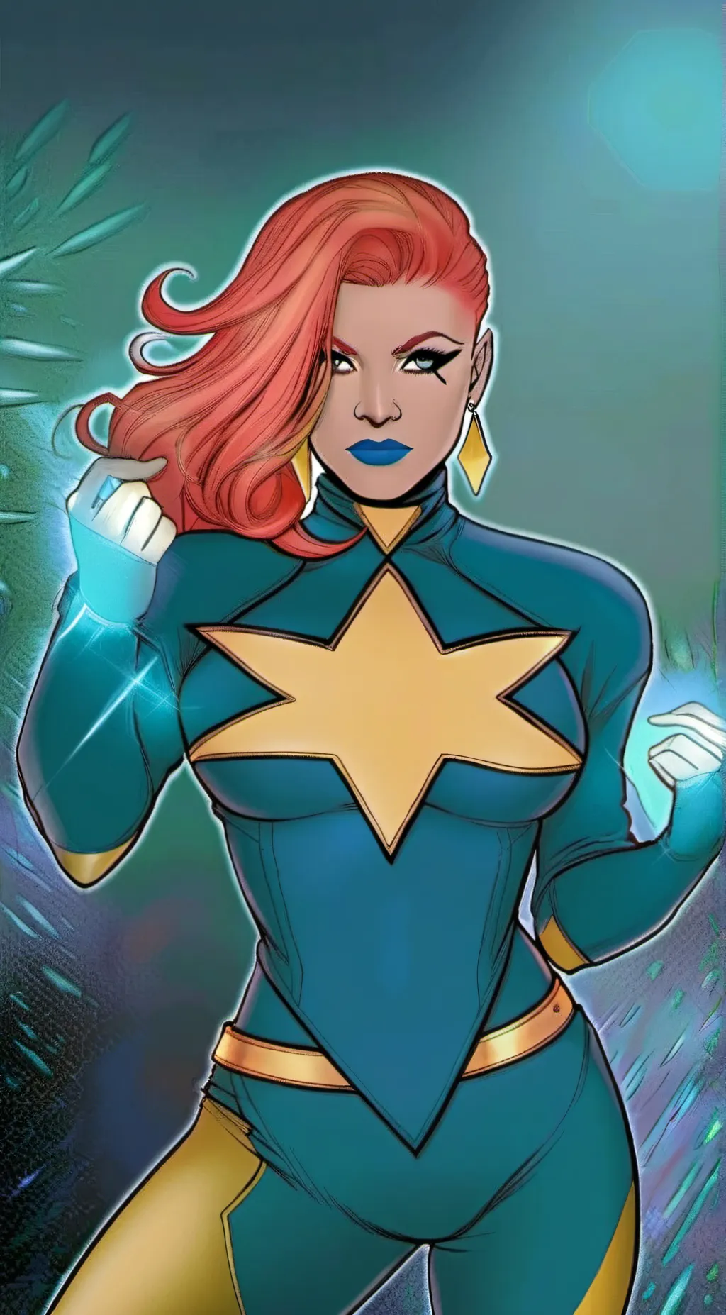 ai character: Dazzler background