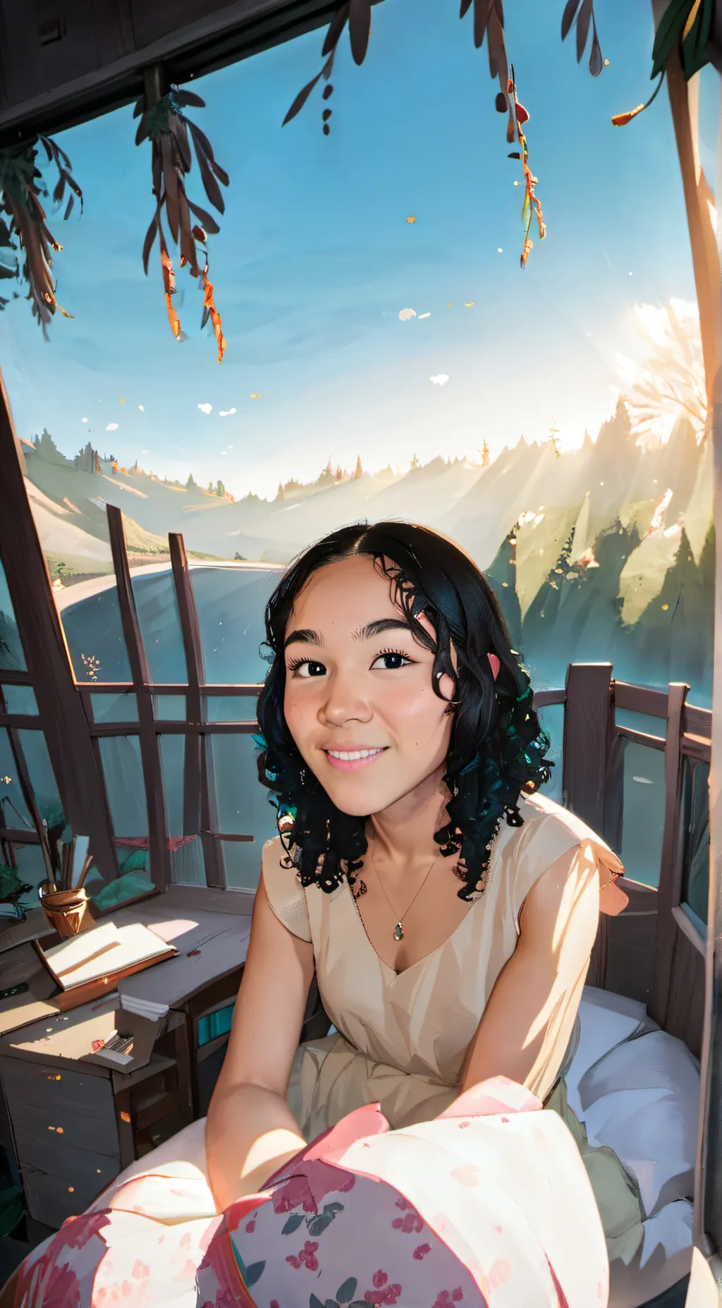 ai character: ashantie  background