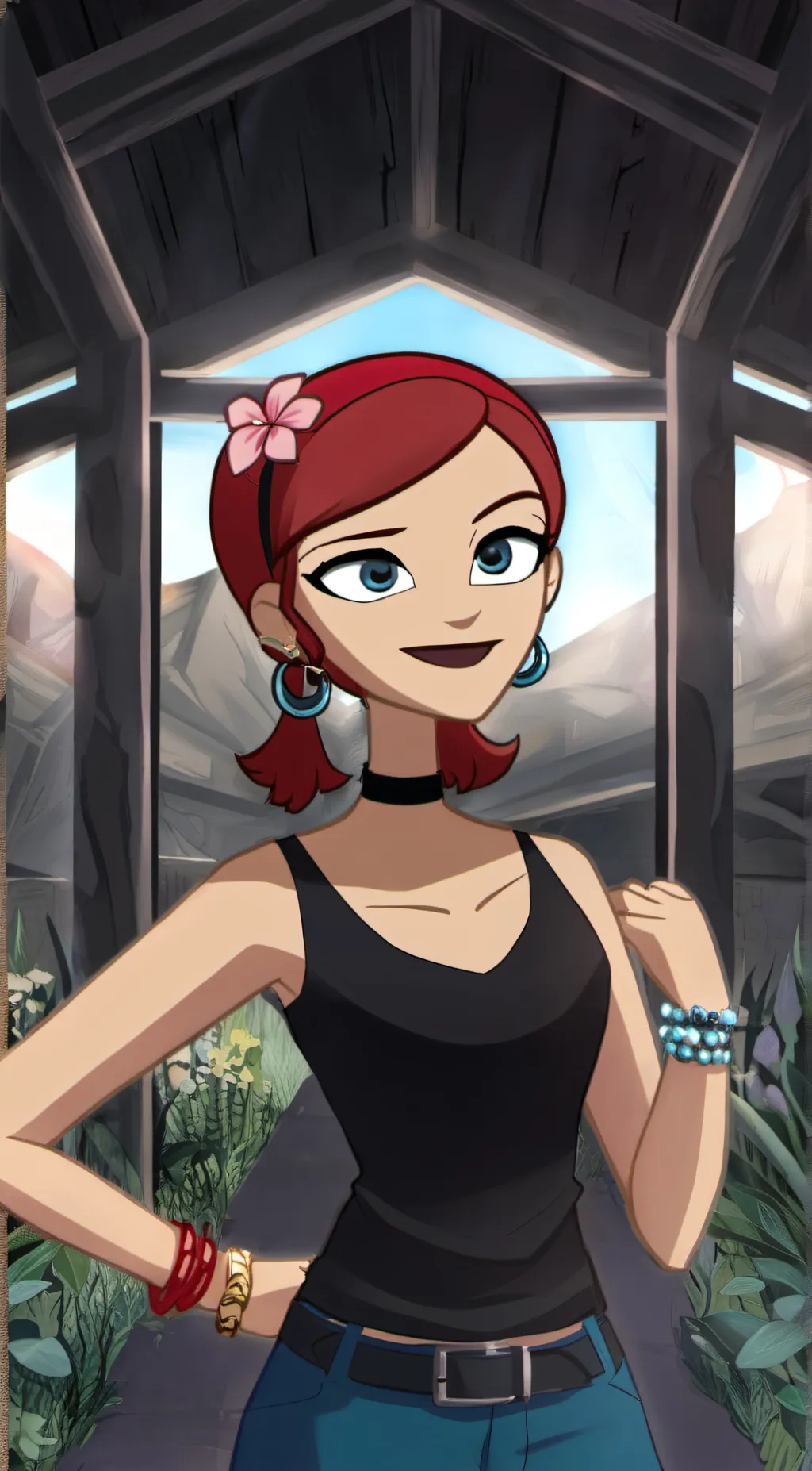 ai character: zoey total drama  background
