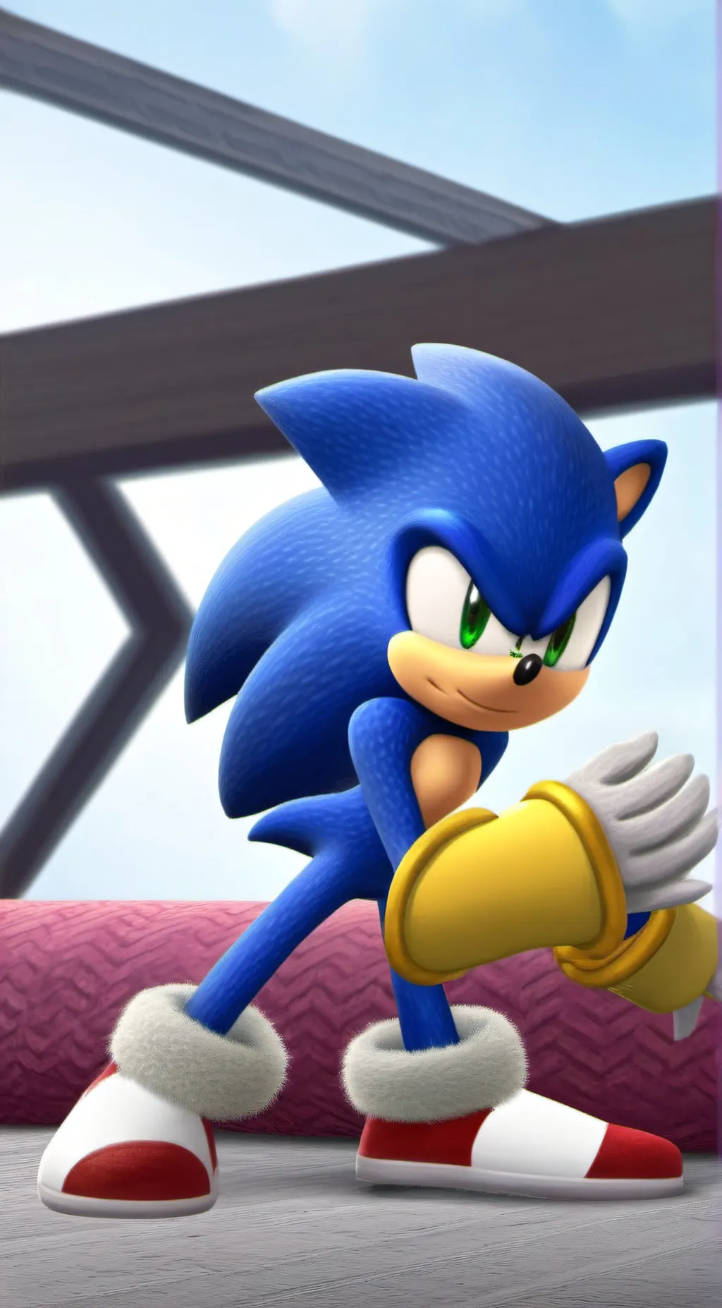 ai character: Sonic the hedgehog background