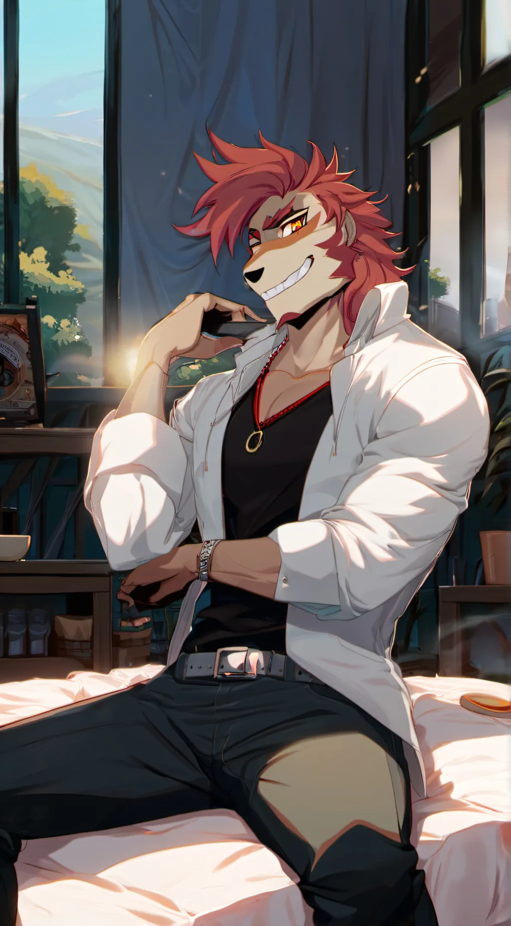 ai character: monty background