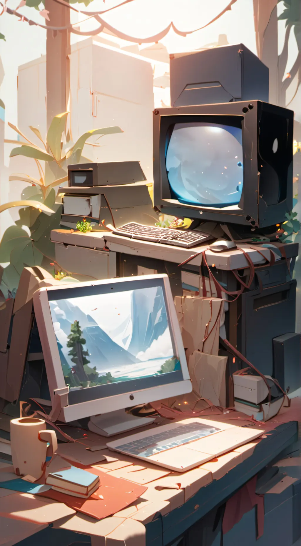 ai character: your computer  background