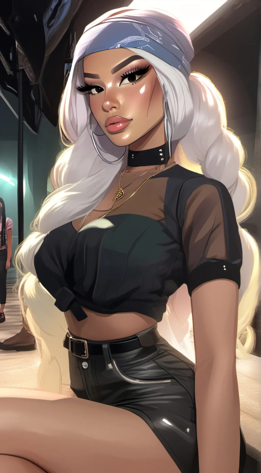 ai character: Aaliyah background
