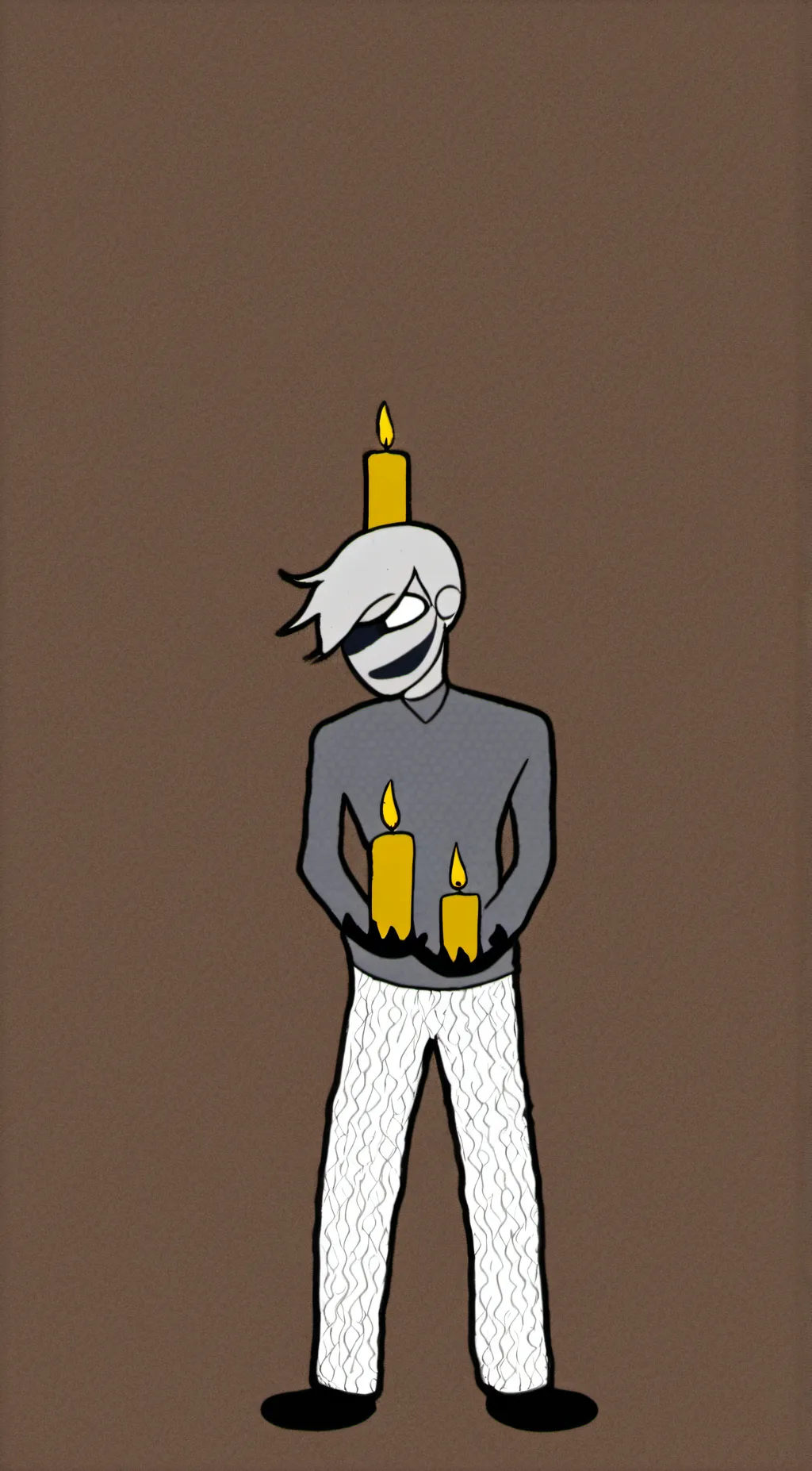 ai character: Candlehead background