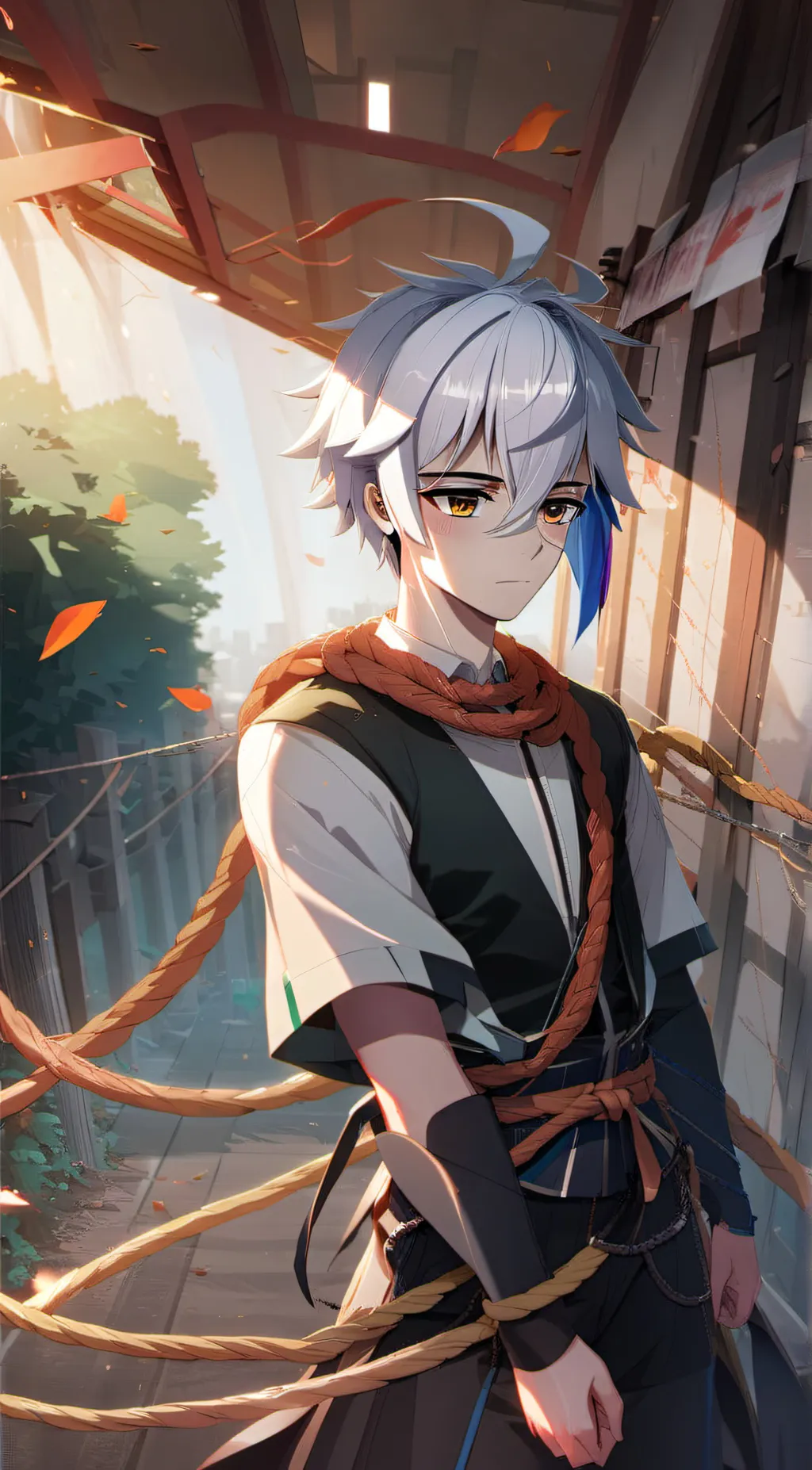 ai character: Silas  background