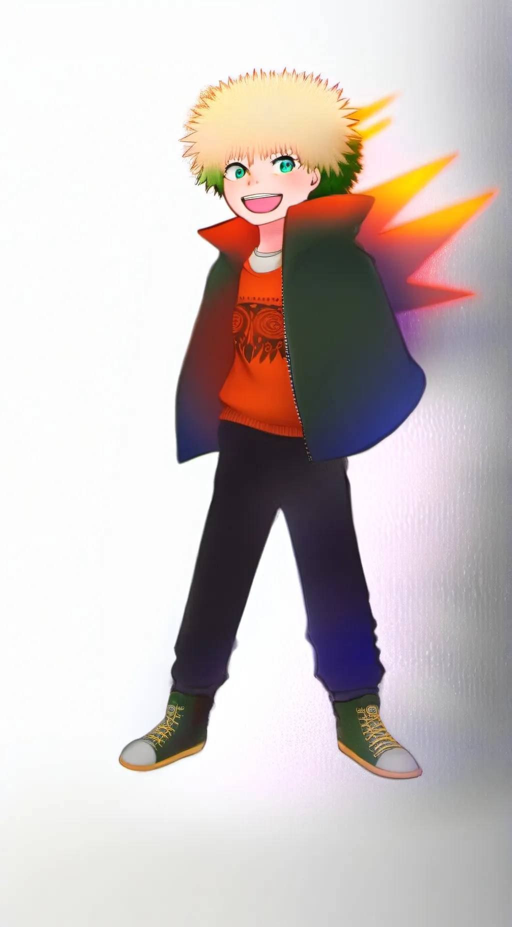 ai character: girl bakugo background