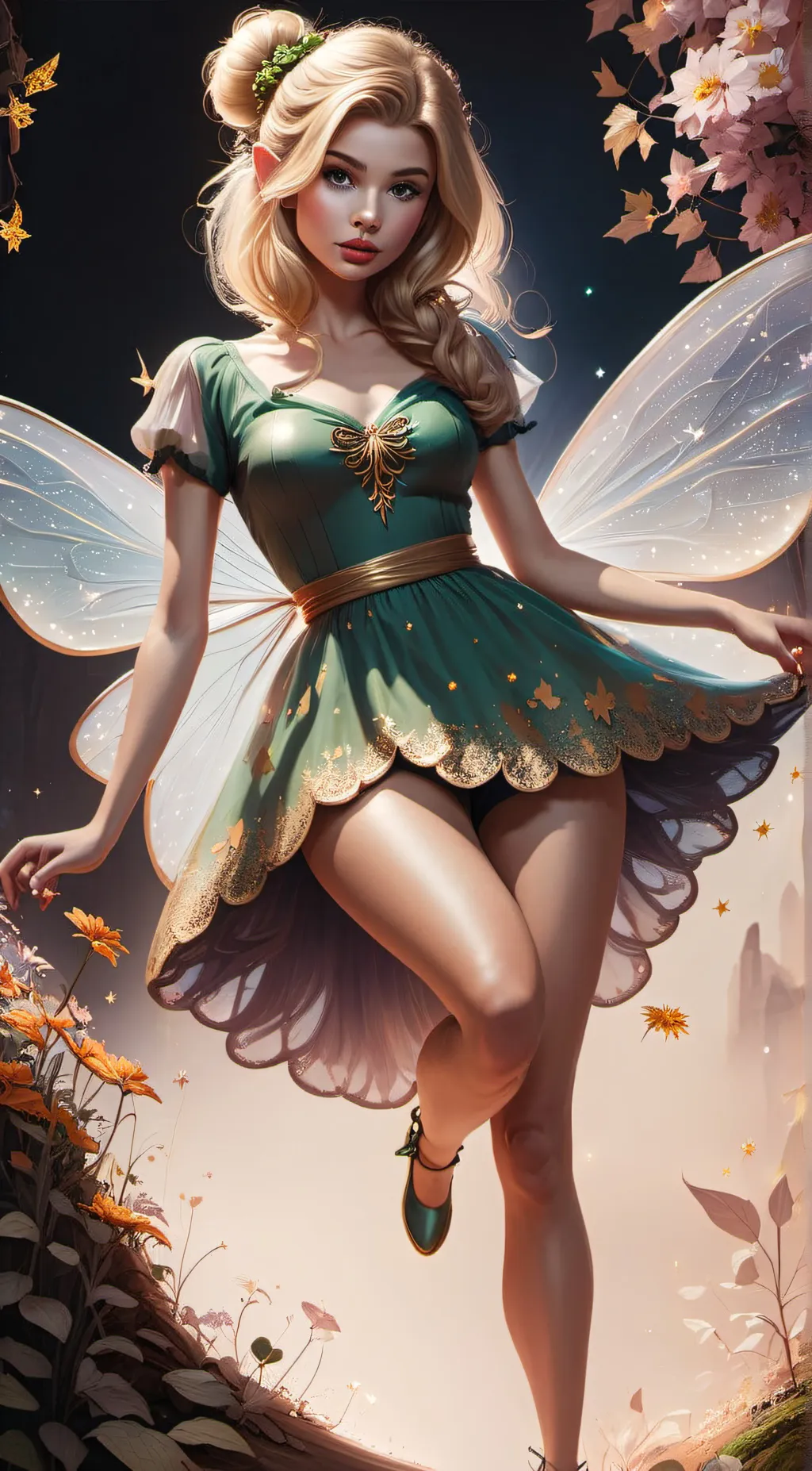 ai character: Tinkerbell background
