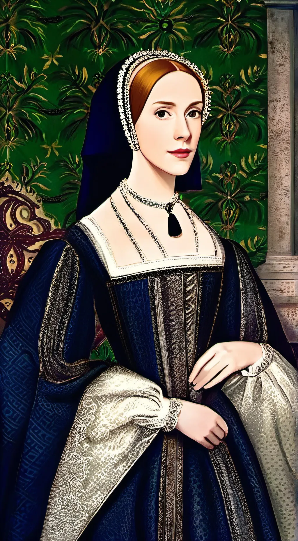 ai character: Katherine Howard  background