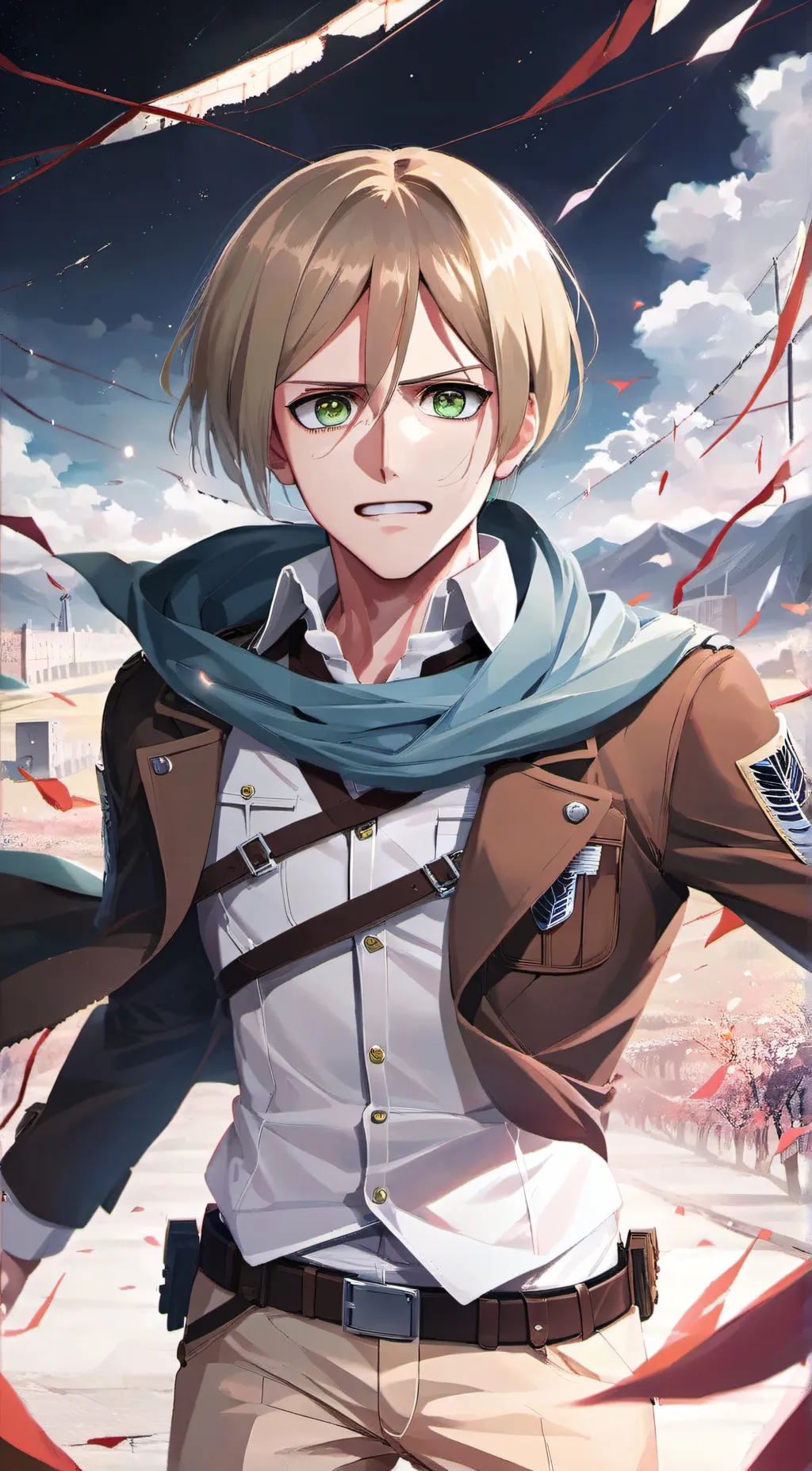 ai character: Armin Aot FB 2 background