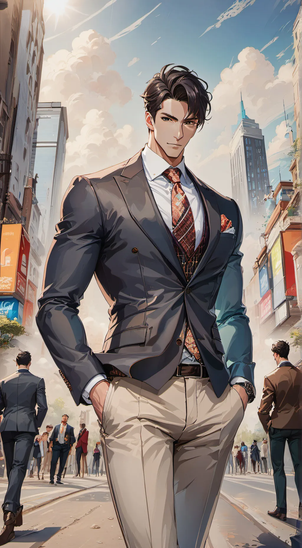 ai character: Alexander  background