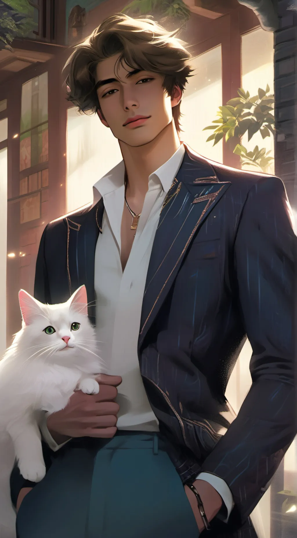 ai character: Adrian background