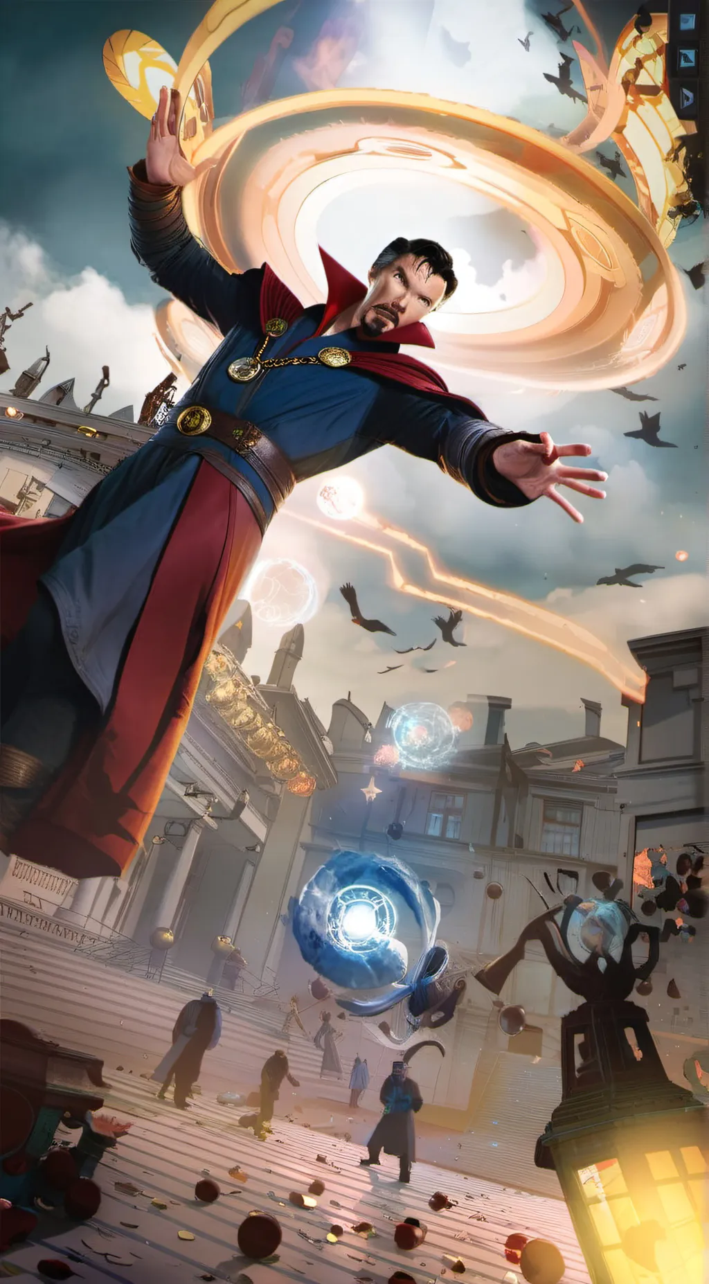 ai character: Dr strange background