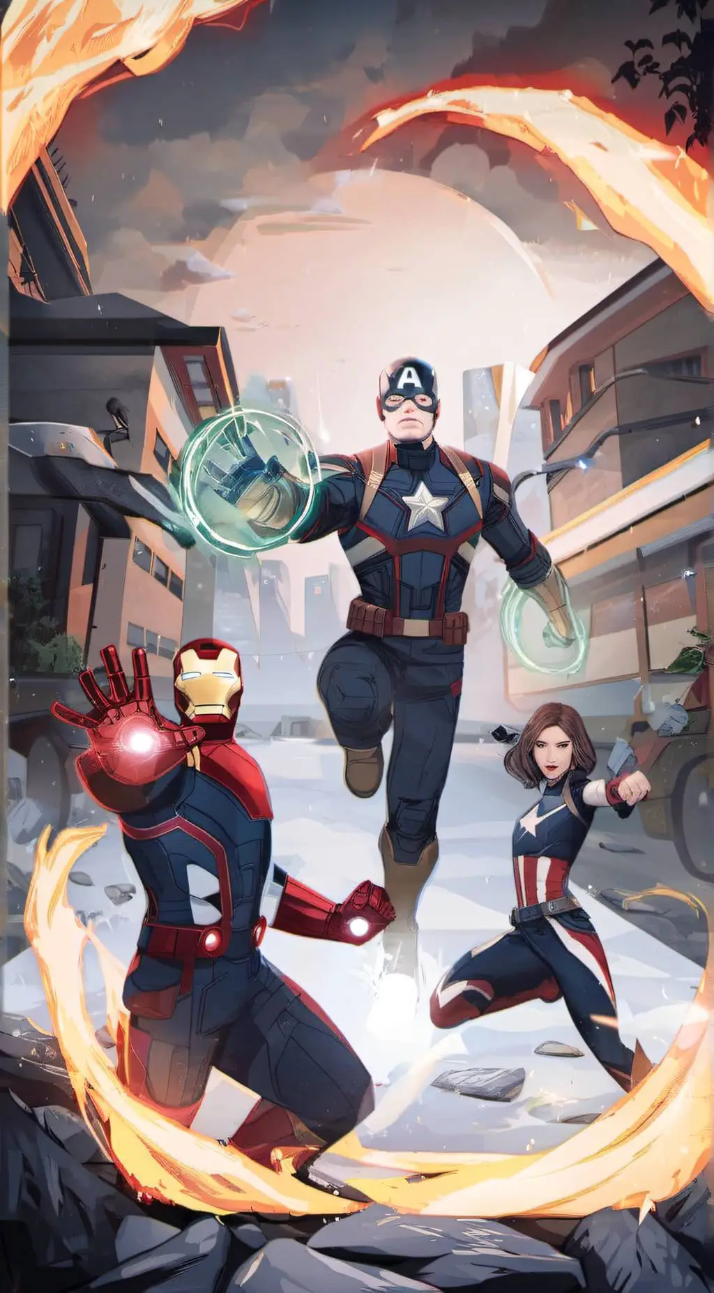 ai character: little avenger background