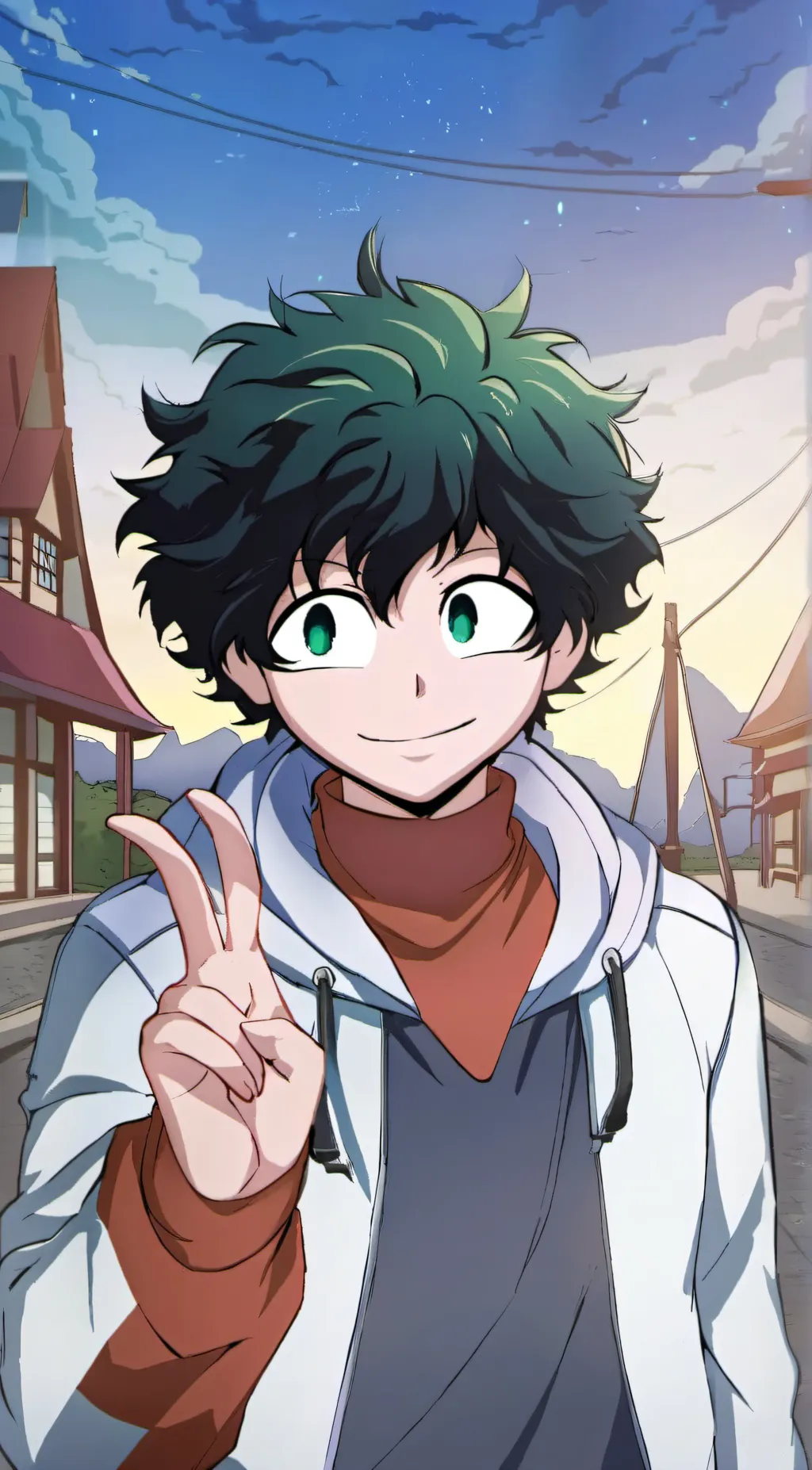 ai character: Deku background
